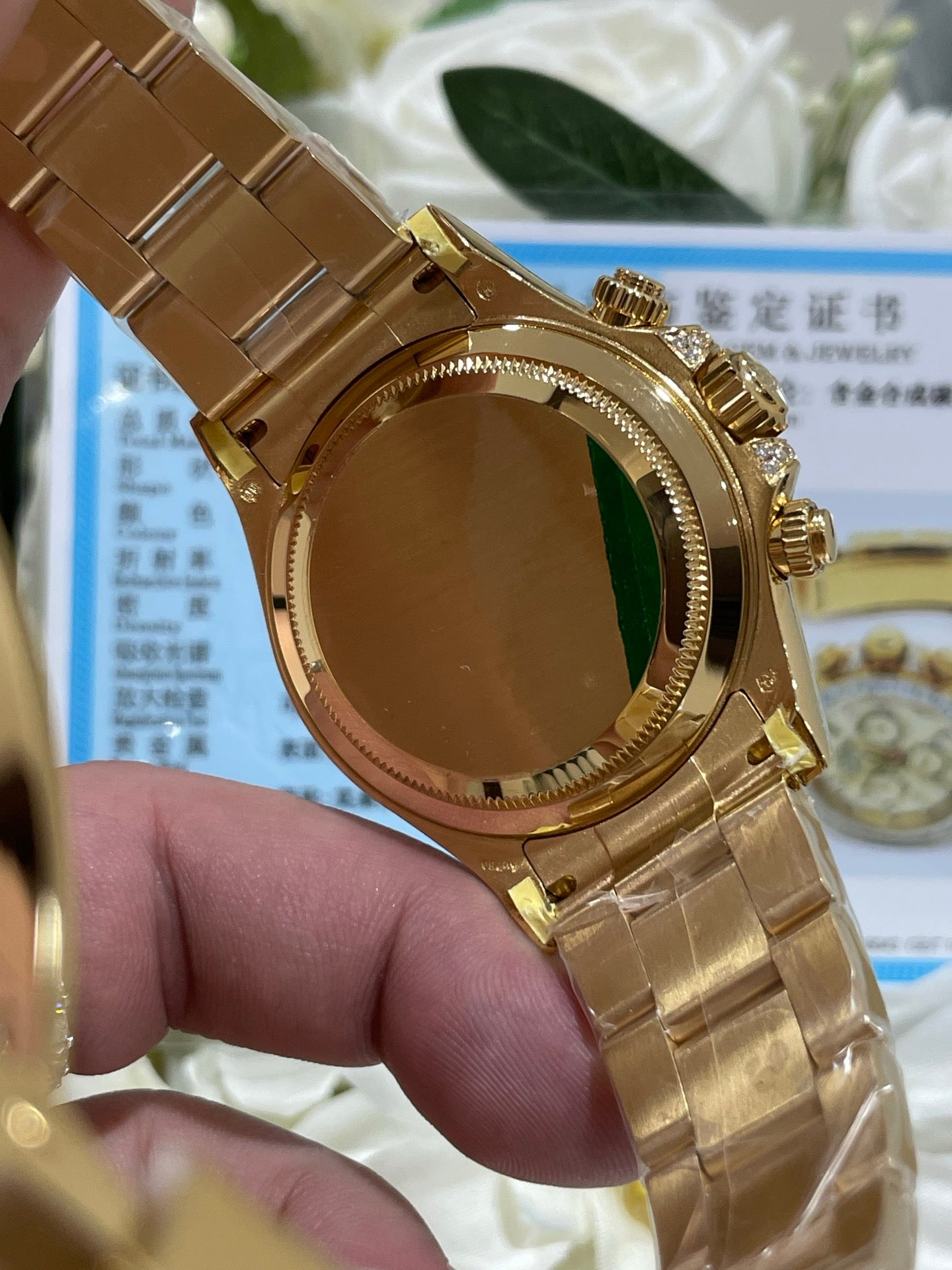 Rolex Daytona 126598TBR Yellow Gold Diamond Bezel