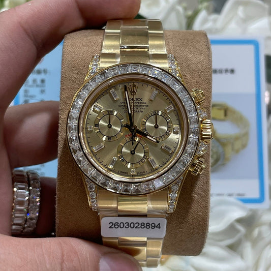 Rolex Daytona 126598TBR Yellow Gold Diamond Bezel