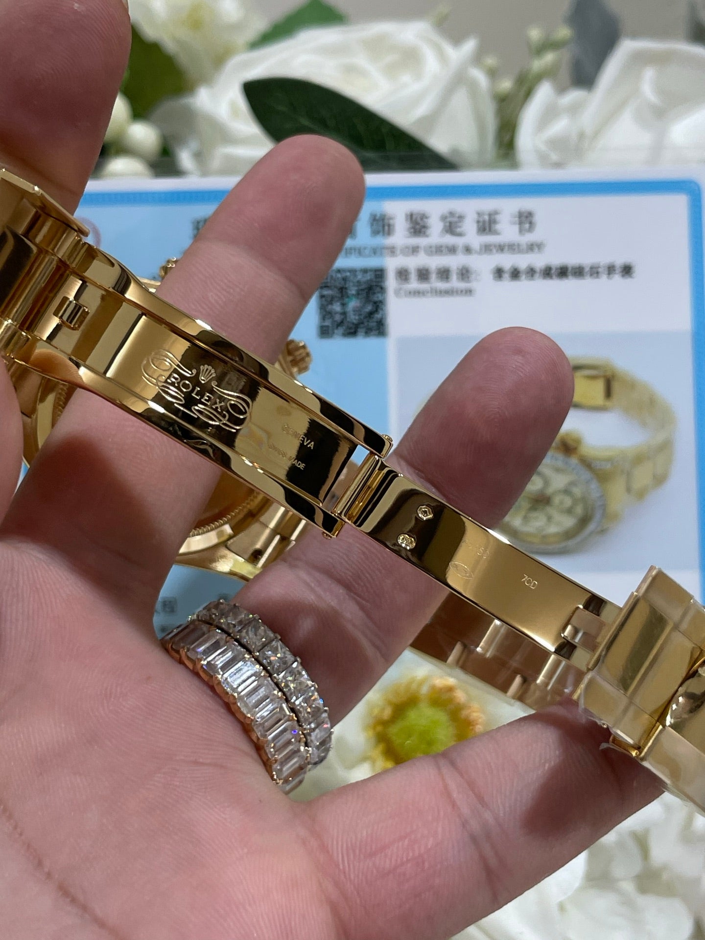 Rolex Daytona 126598TBR Yellow Gold Diamond Bezel