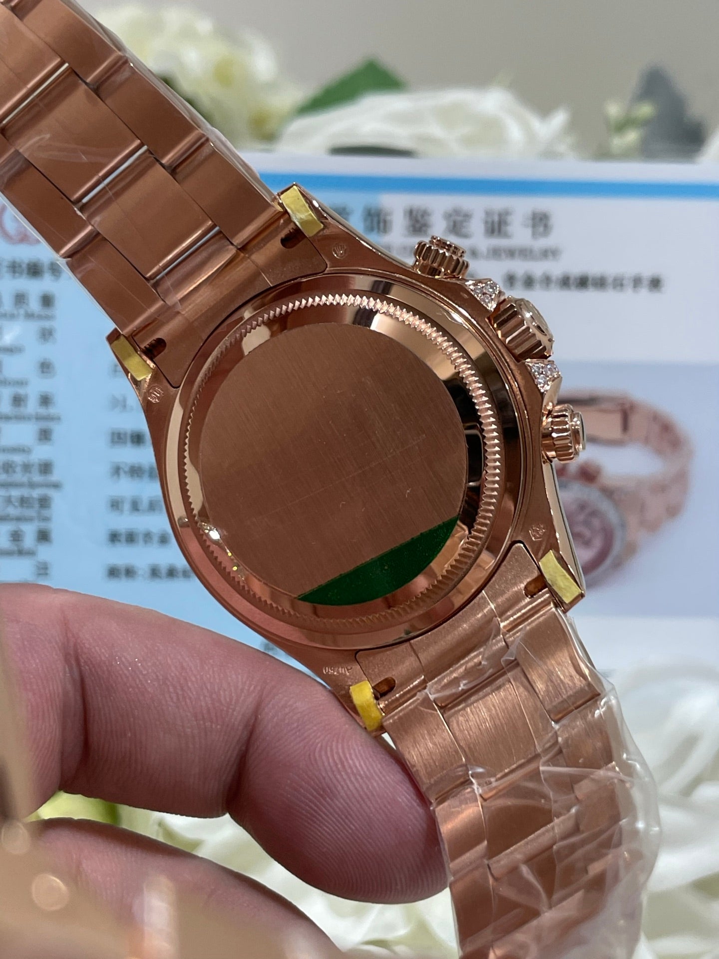 Rolex Daytona 126595TBR Everose Gold Sundust Diamond Bezel