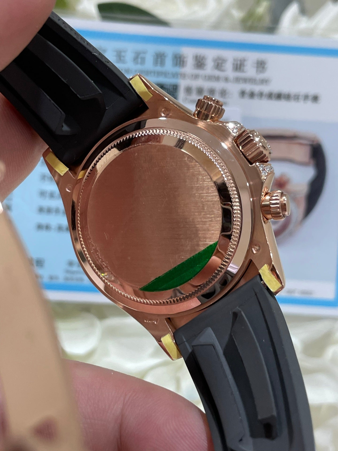 Rolex Daytona Everose Gold Sundust Diamond Oysterflex