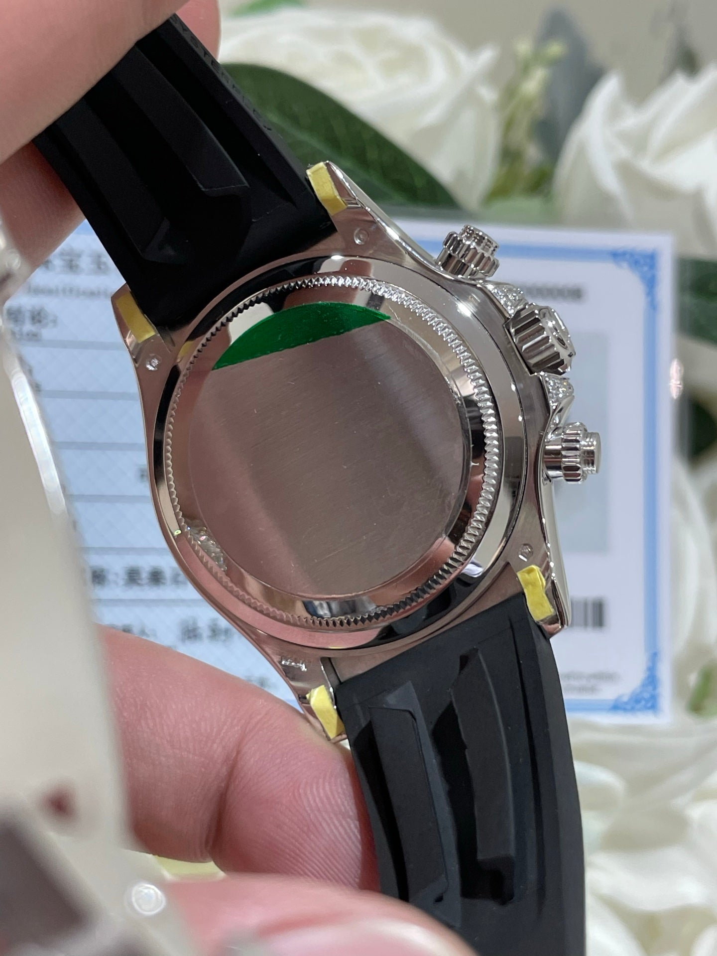 Rolex Daytona 126539TBR White Gold Diamond Bezel