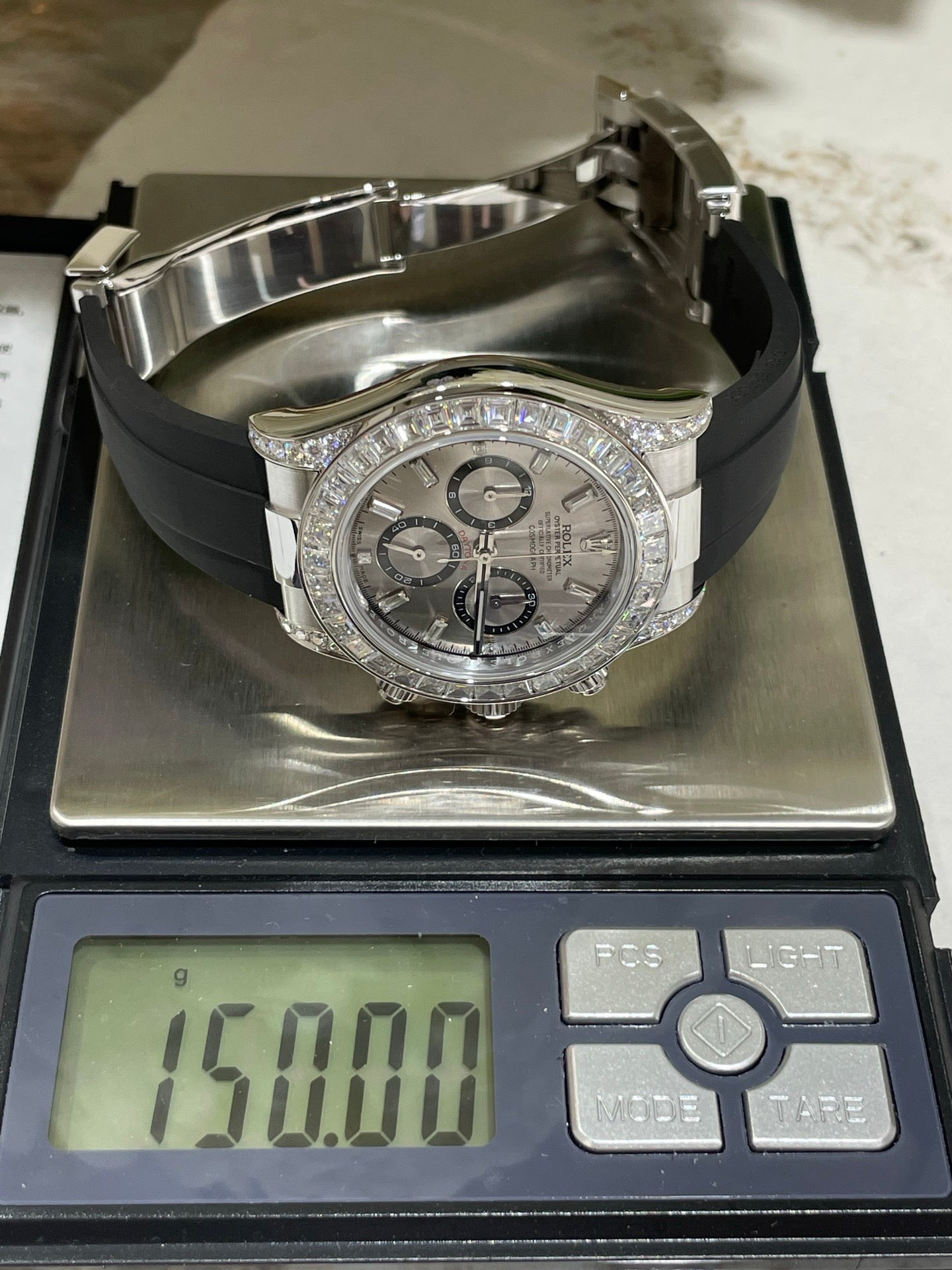 Rolex Daytona 126539TBR White Gold Diamond Bezel