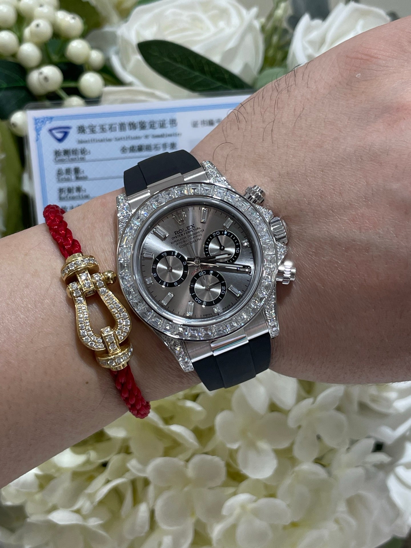 Rolex Daytona 126539TBR White Gold Diamond Bezel