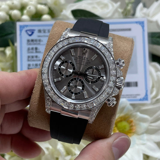 Rolex Daytona 126539TBR White Gold Diamond Bezel