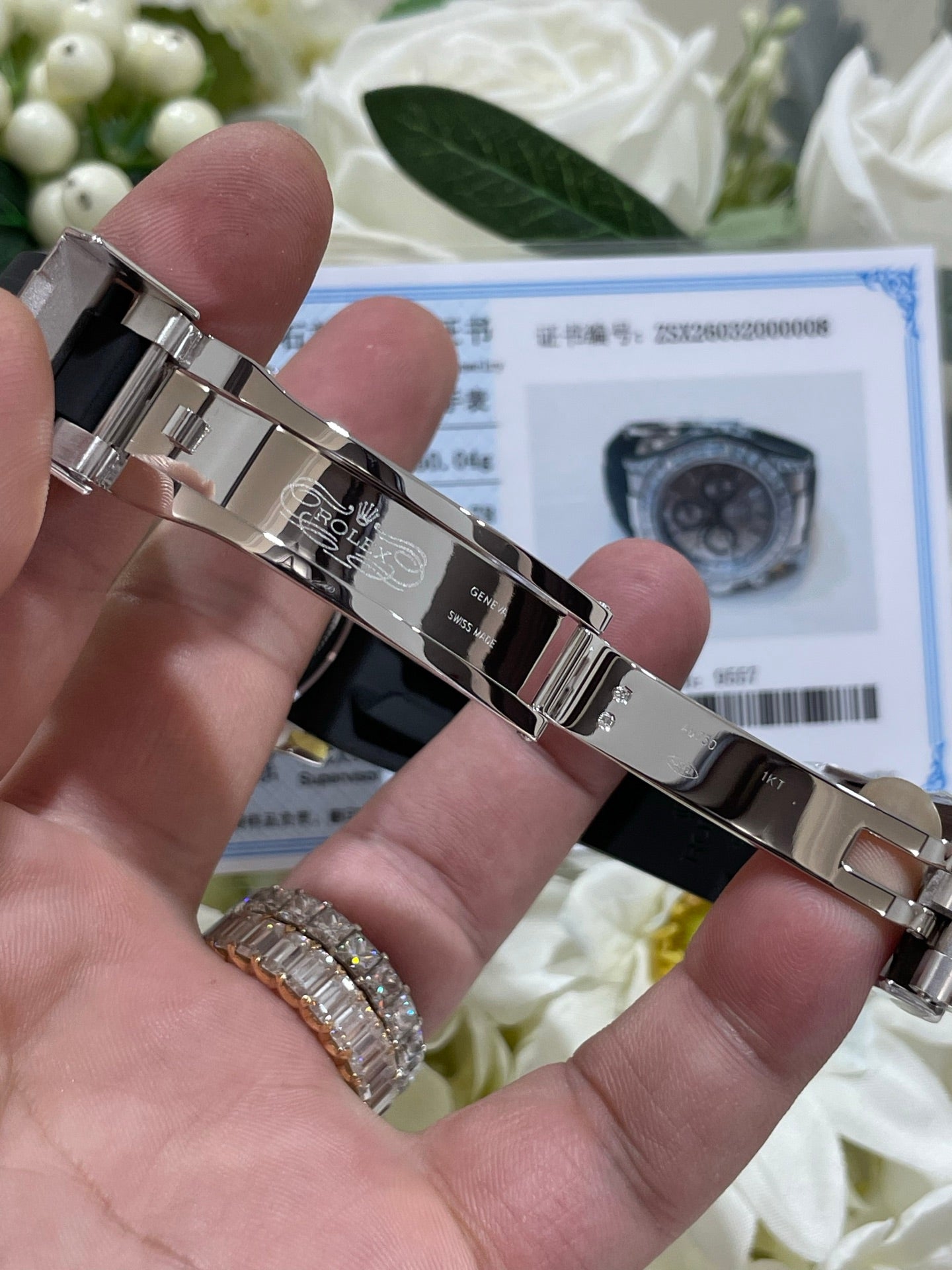 Rolex Daytona 126539TBR White Gold Diamond Bezel