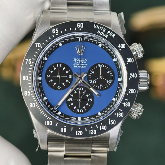 Blaken Rolex Daytona Blue Dial Custom Watch