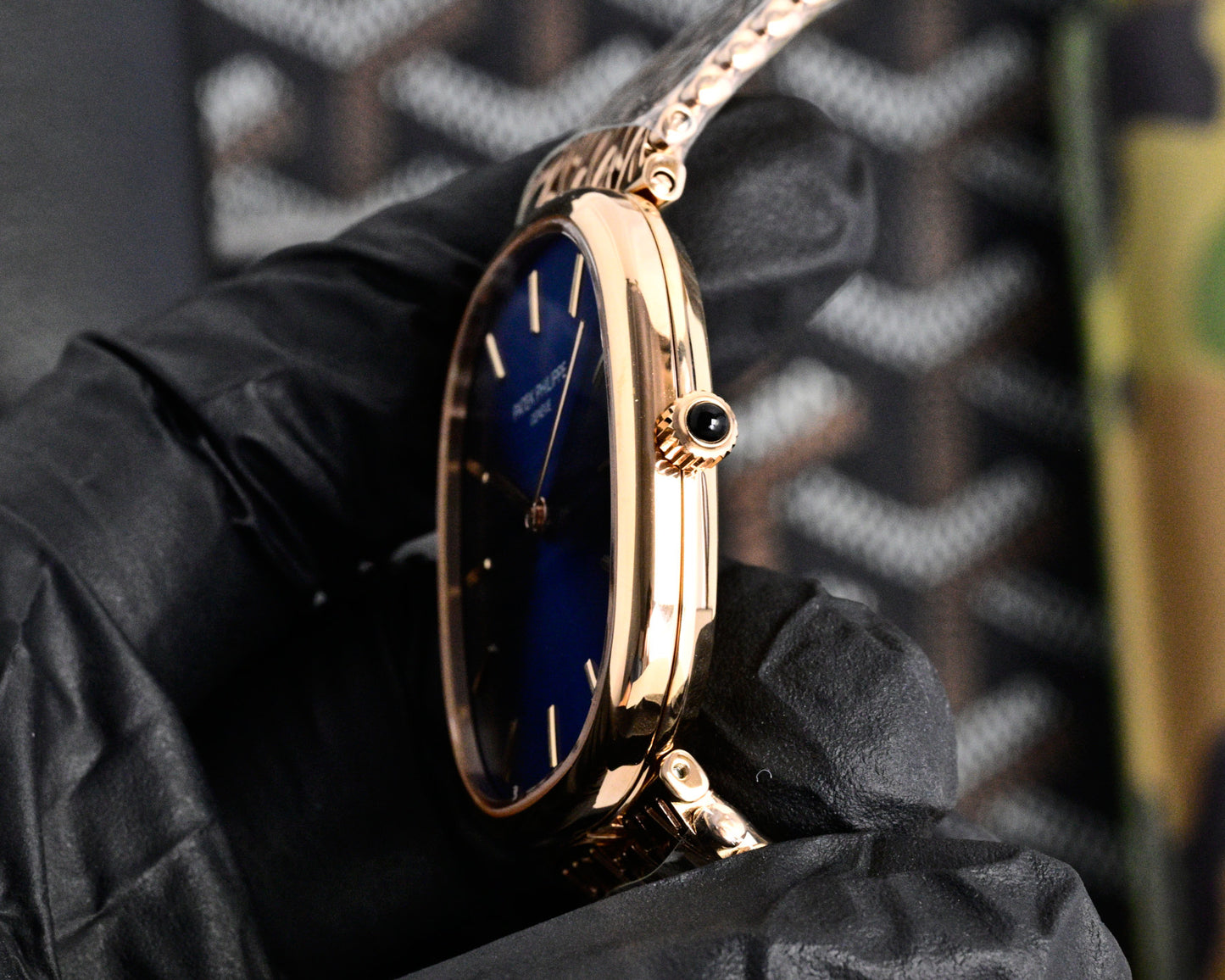 Patek Philippe Golden Ellipse Gold Chain Bracelet Watch