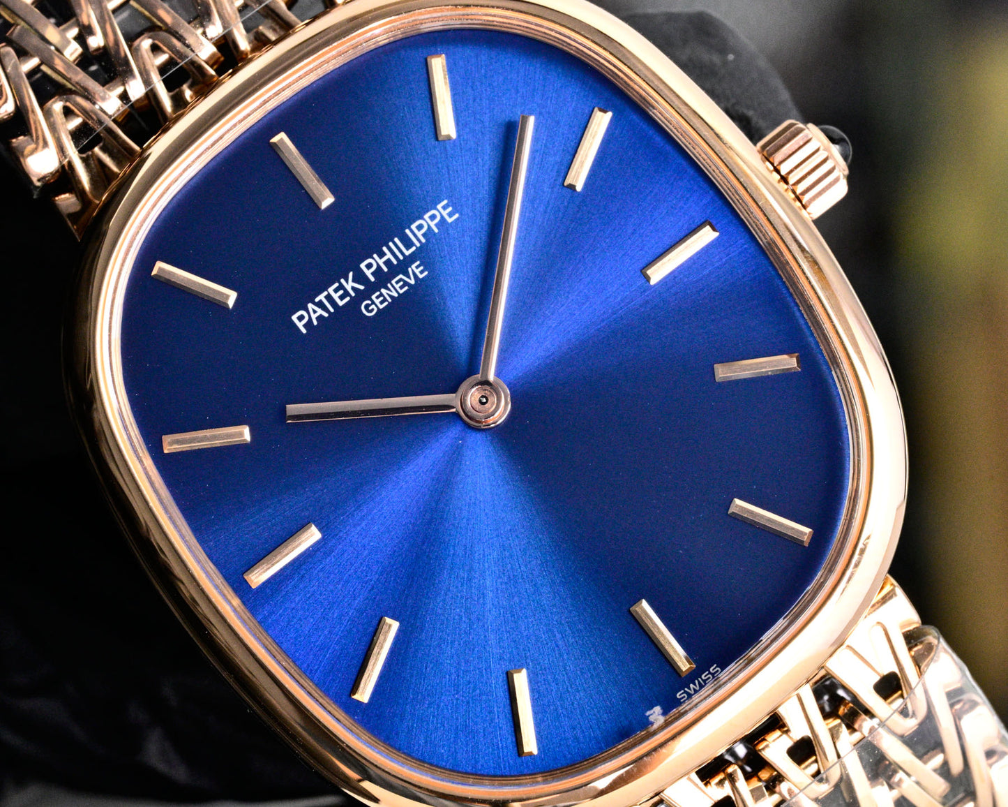 Patek Philippe Golden Ellipse Gold Chain Bracelet Watch