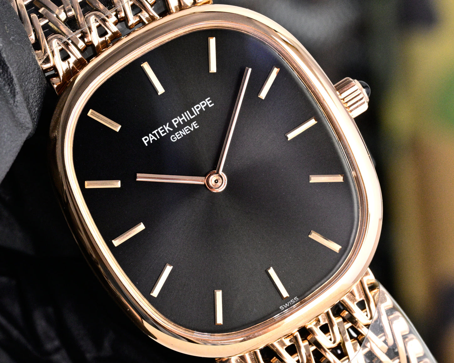 Patek Philippe Golden Ellipse Gold Chain Bracelet Watch