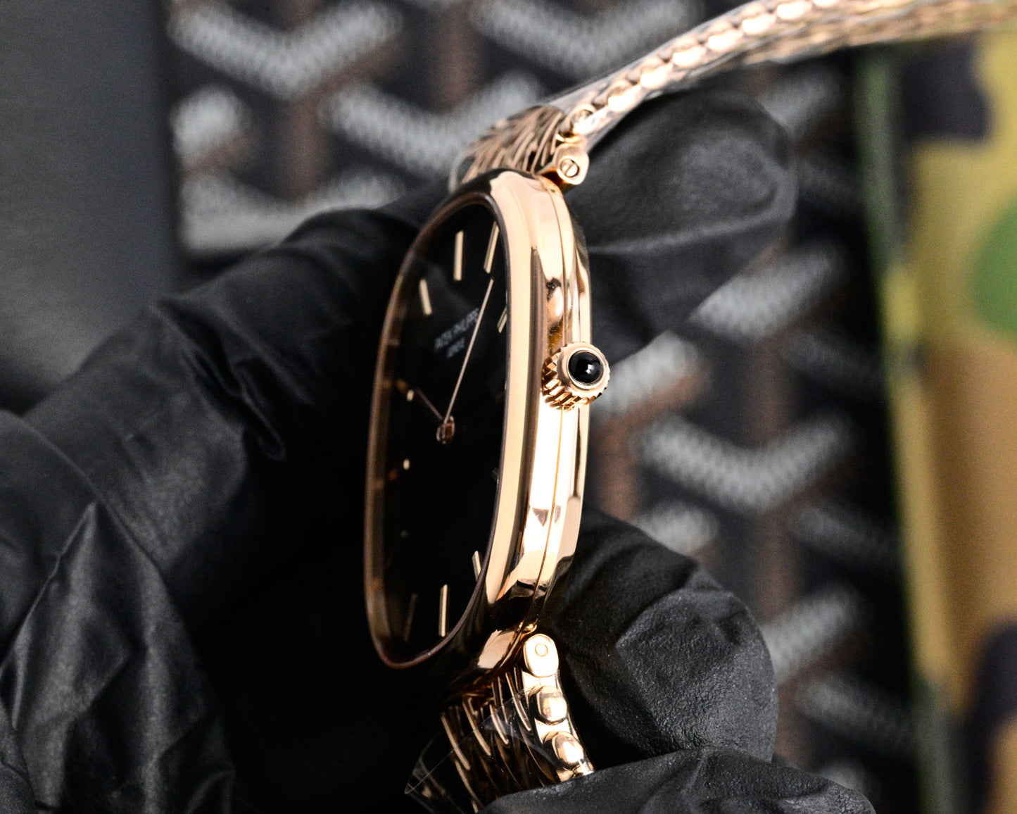 Patek Philippe Golden Ellipse Gold Chain Bracelet Watch