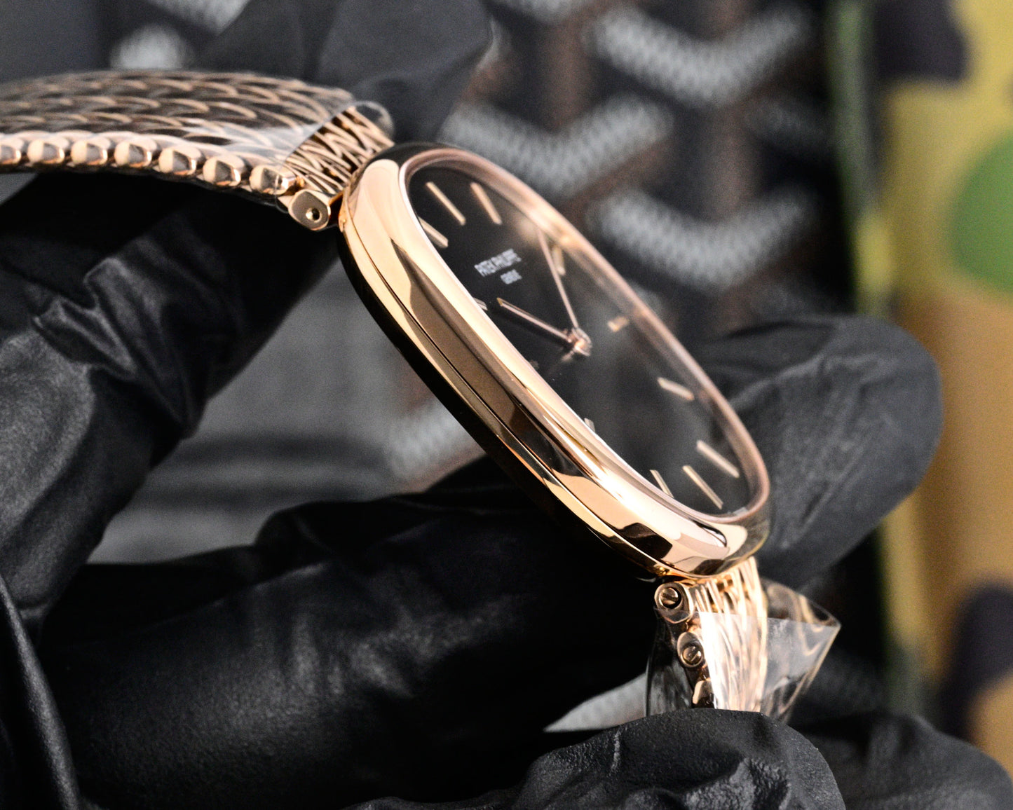 Patek Philippe Golden Ellipse Gold Chain Bracelet Watch