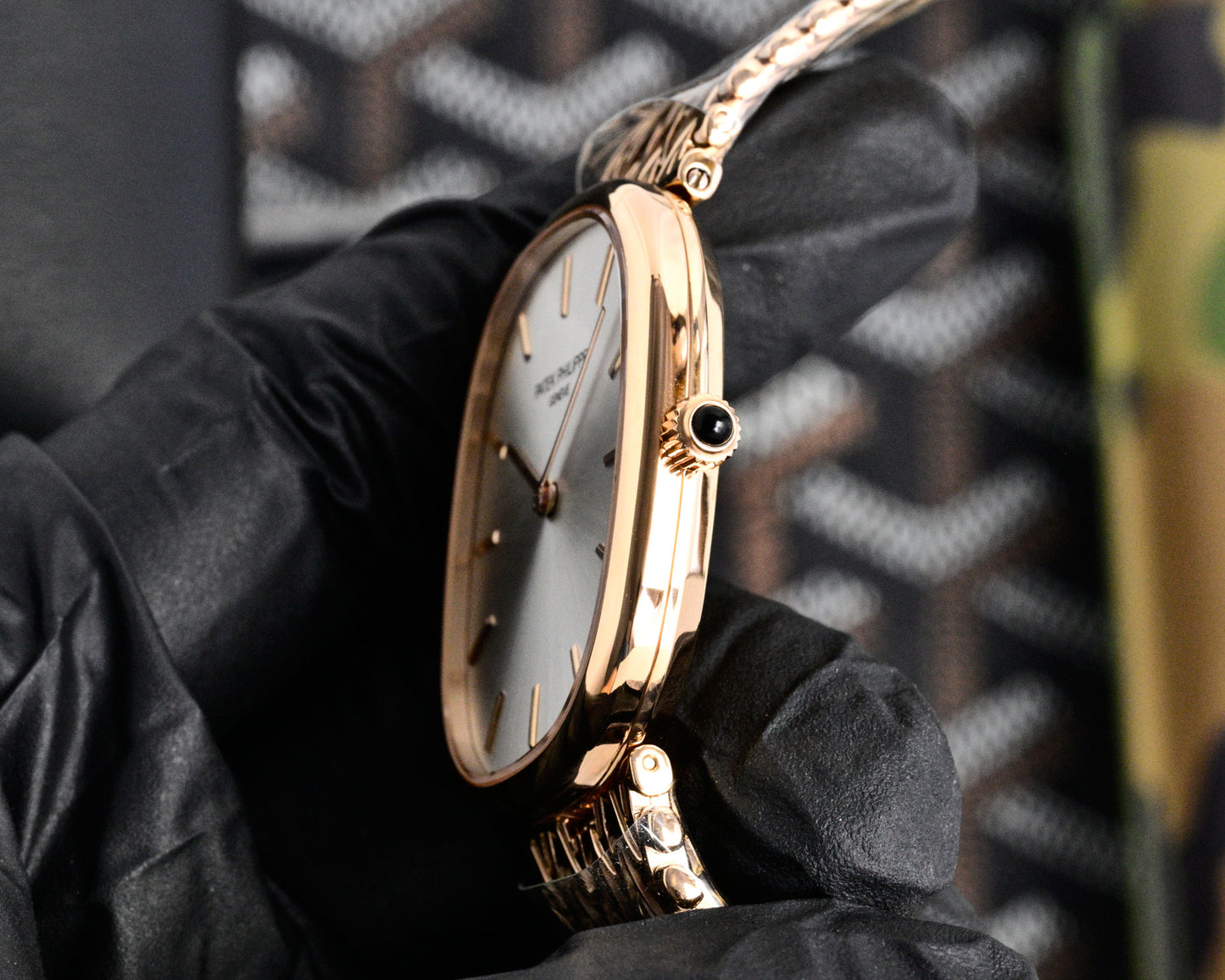 Patek Philippe Golden Ellipse Gold Chain Bracelet Watch