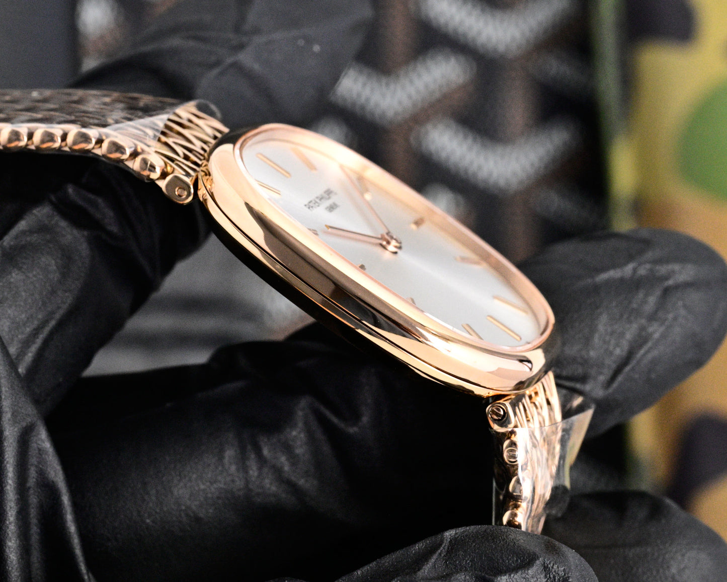 Patek Philippe Golden Ellipse Gold Chain Bracelet Watch