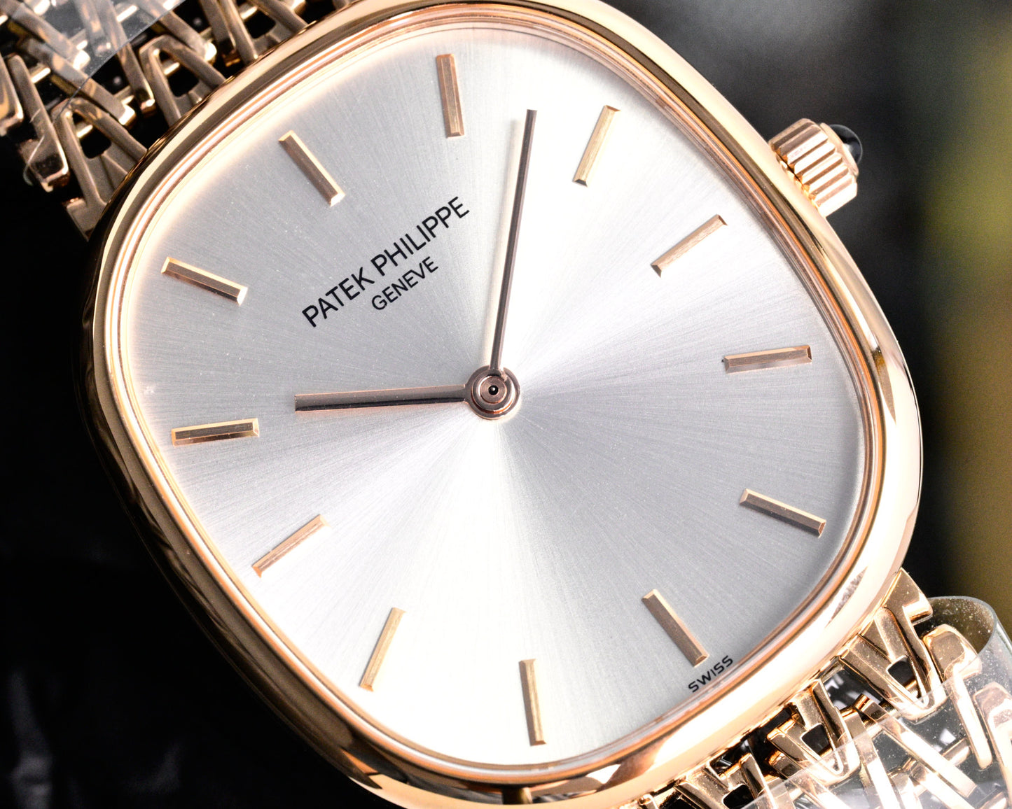 Patek Philippe Golden Ellipse Gold Chain Bracelet Watch