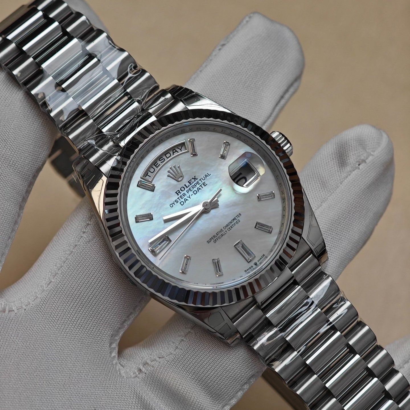 Rolex Day-Date 40 White Gold Meteorite Dial