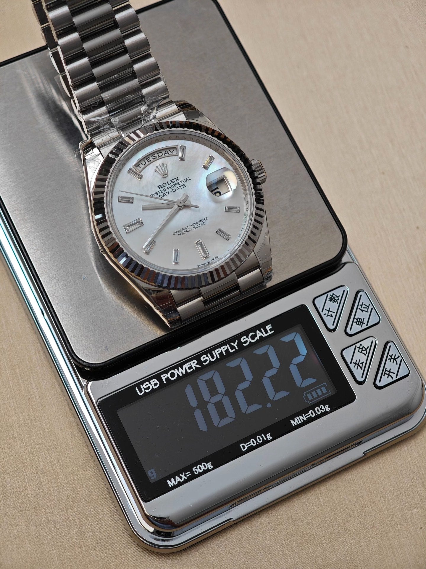 Rolex Day-Date 40 White Gold Meteorite Dial