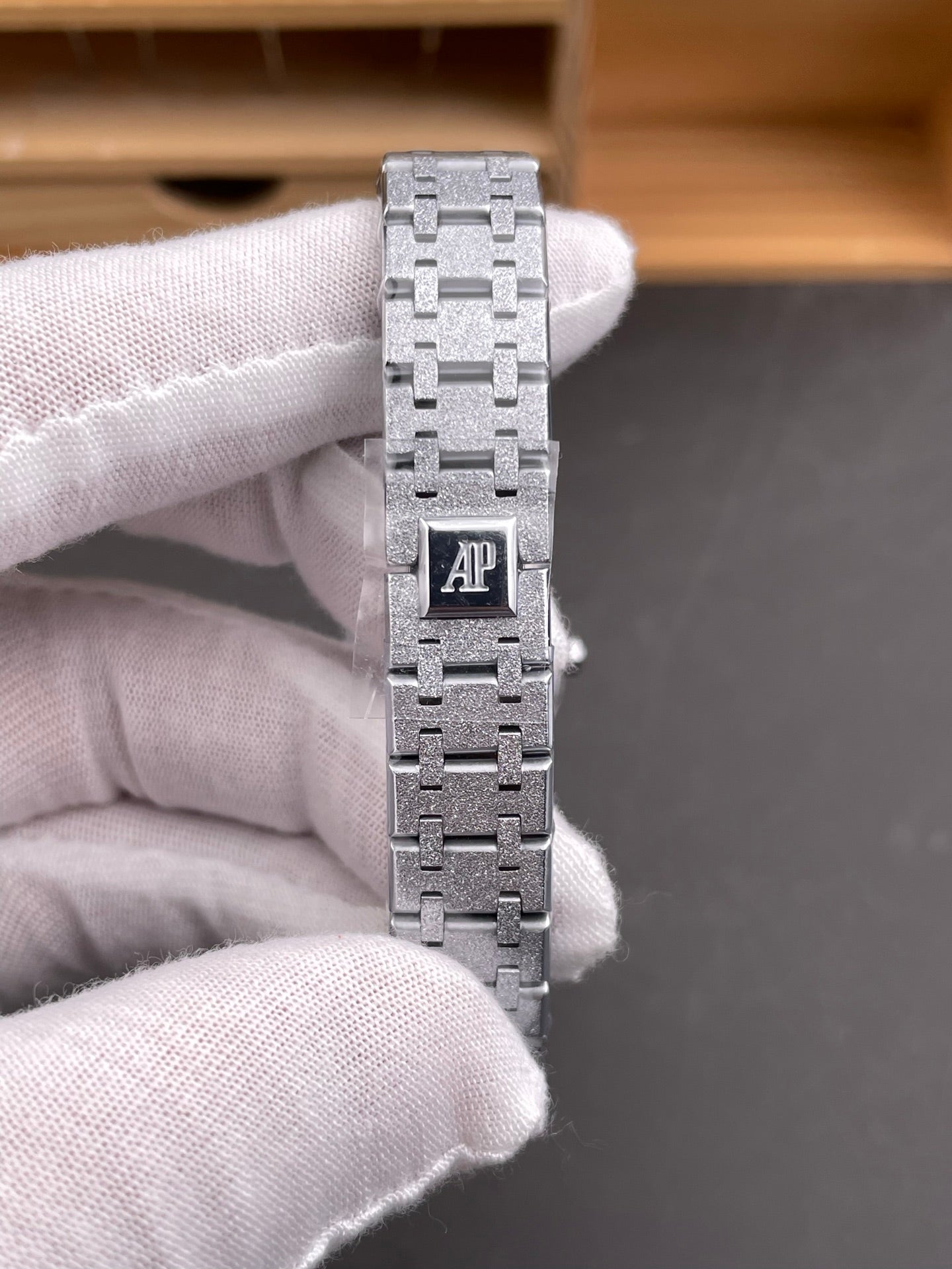 Audemars Piguet Royal Oak Mini Frosted Gold White Gold