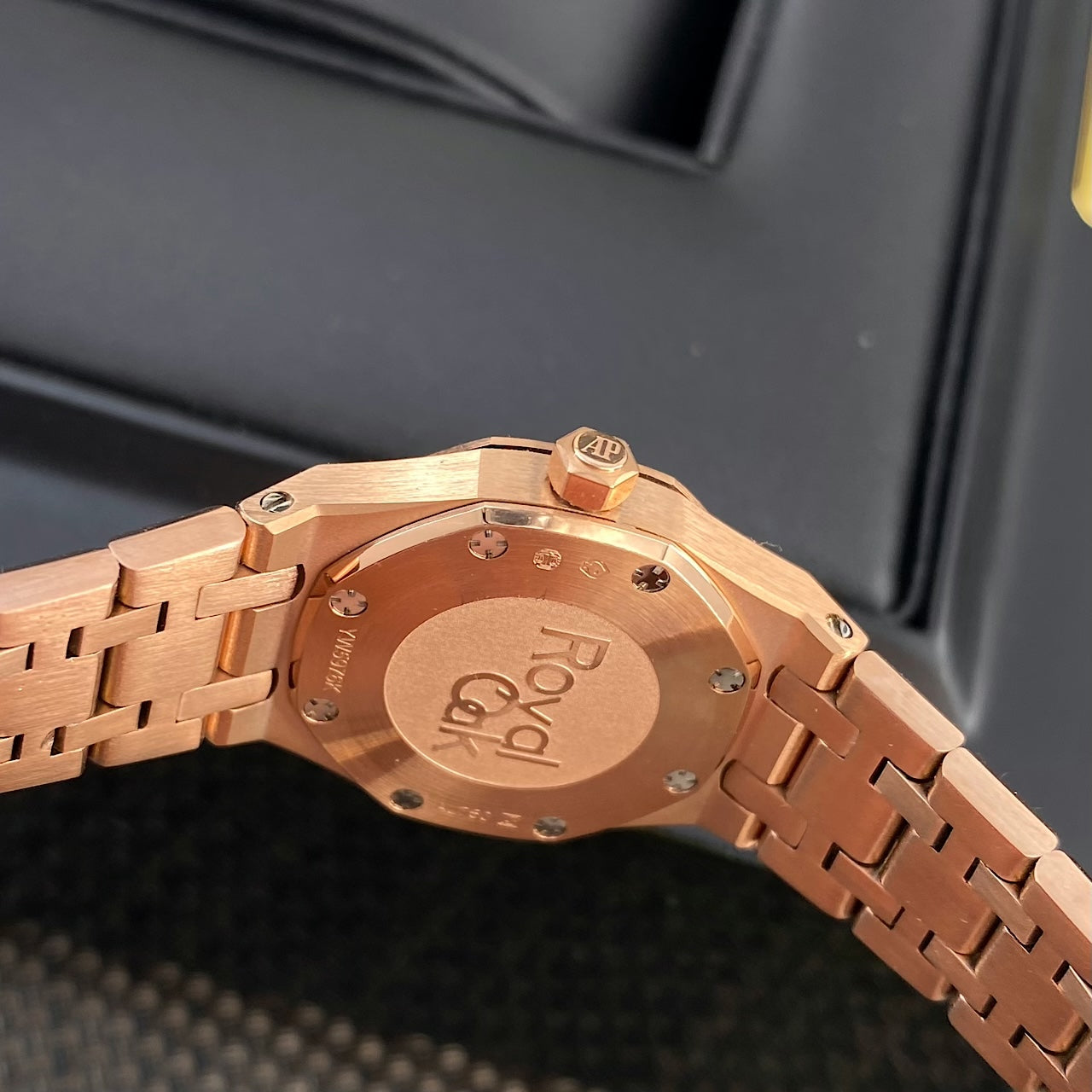 Audemars Piguet Royal Oak Mini Frosted Gold Quartz 18K Rose Gold Ladies Watch