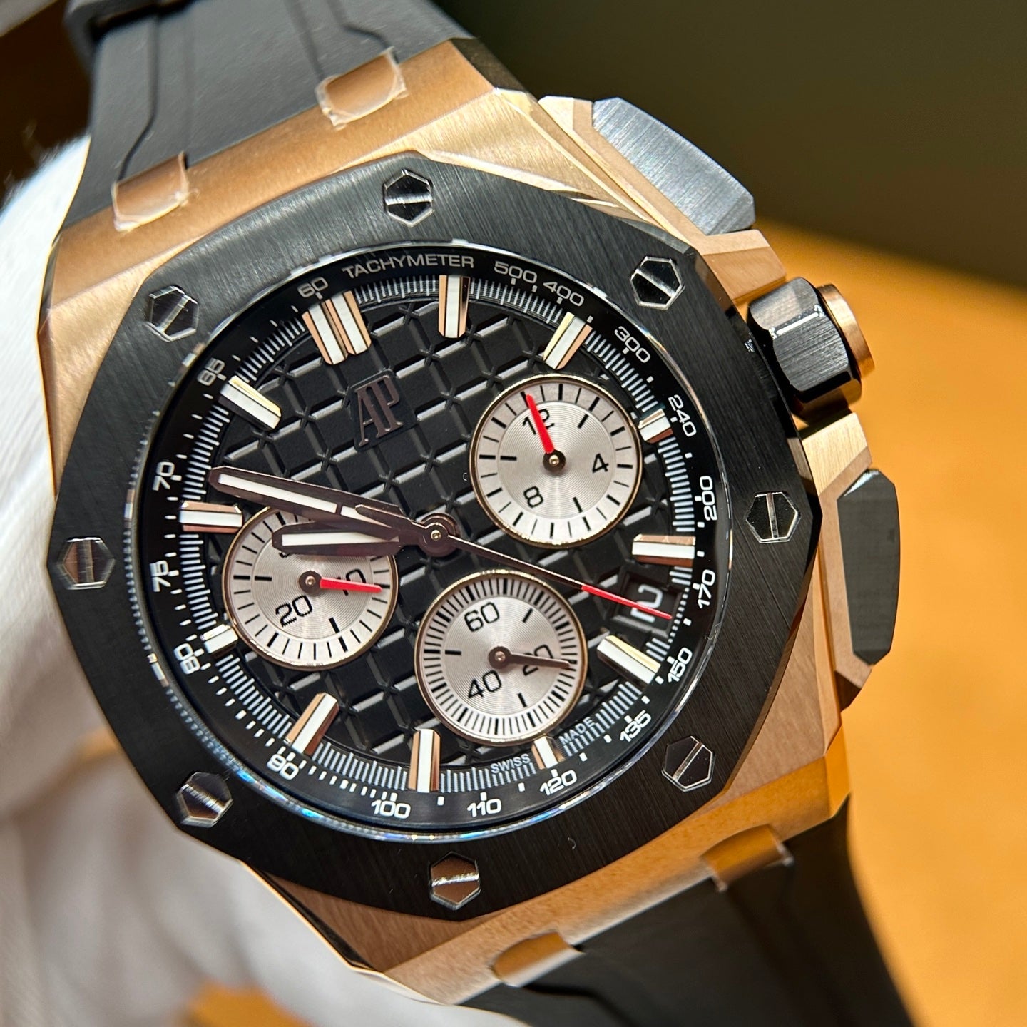 Audemars Piguet Royal Oak Offshore Chronograph 43mm Pink Gold Luxury Watch