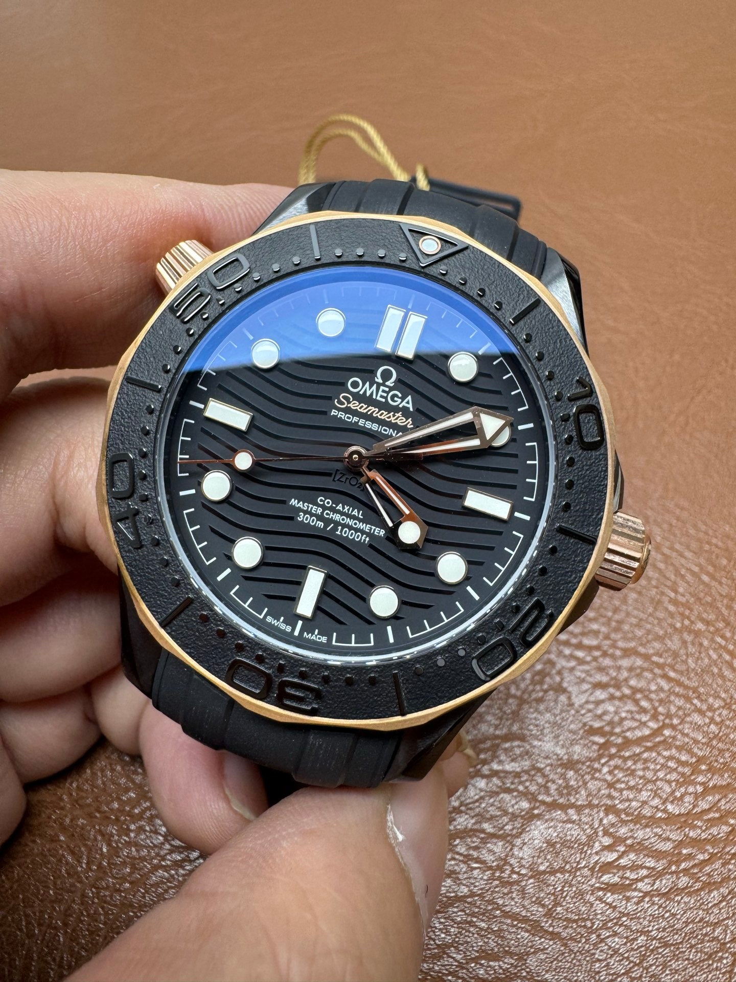 Omega Seamaster Diver 300M Black Ceramic Sedna Gold