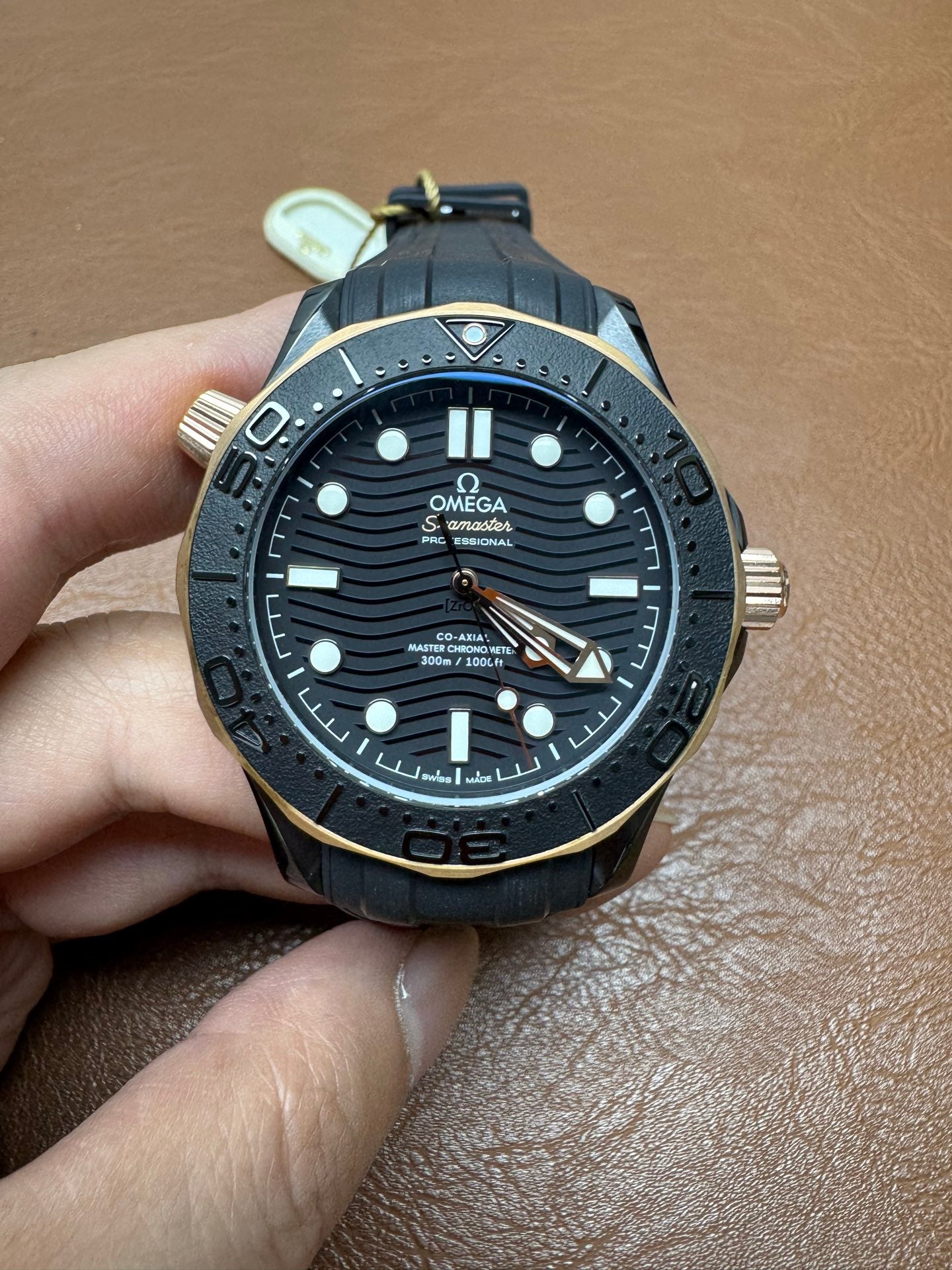 Omega Seamaster Diver 300M Black Ceramic Sedna Gold