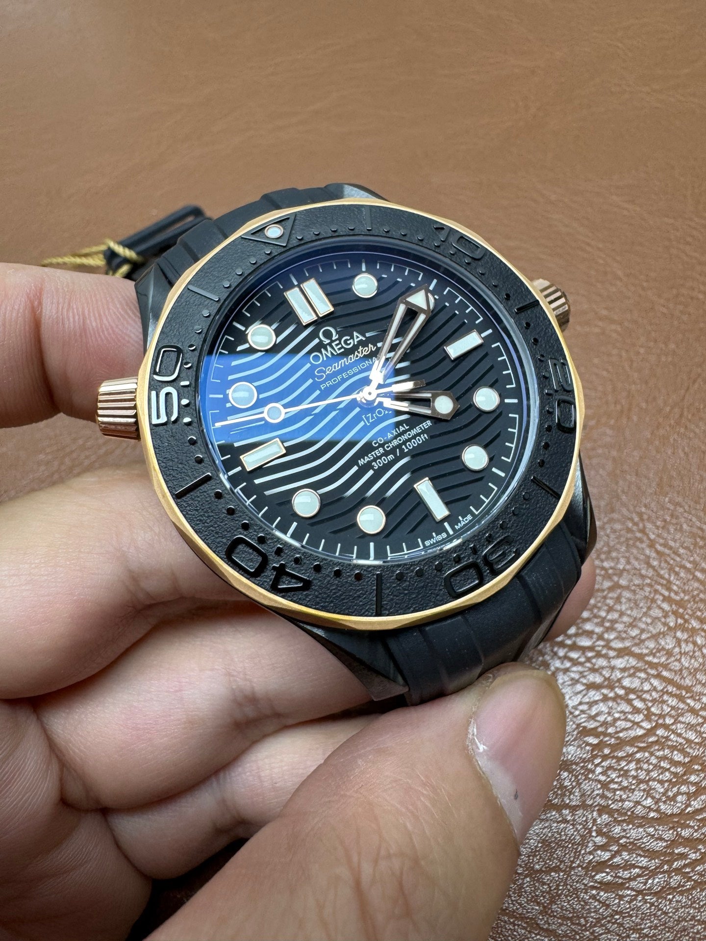 Omega Seamaster Diver 300M Black Ceramic Sedna Gold