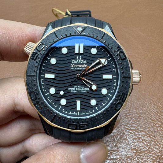Omega Seamaster Diver 300M Black Ceramic Sedna Gold