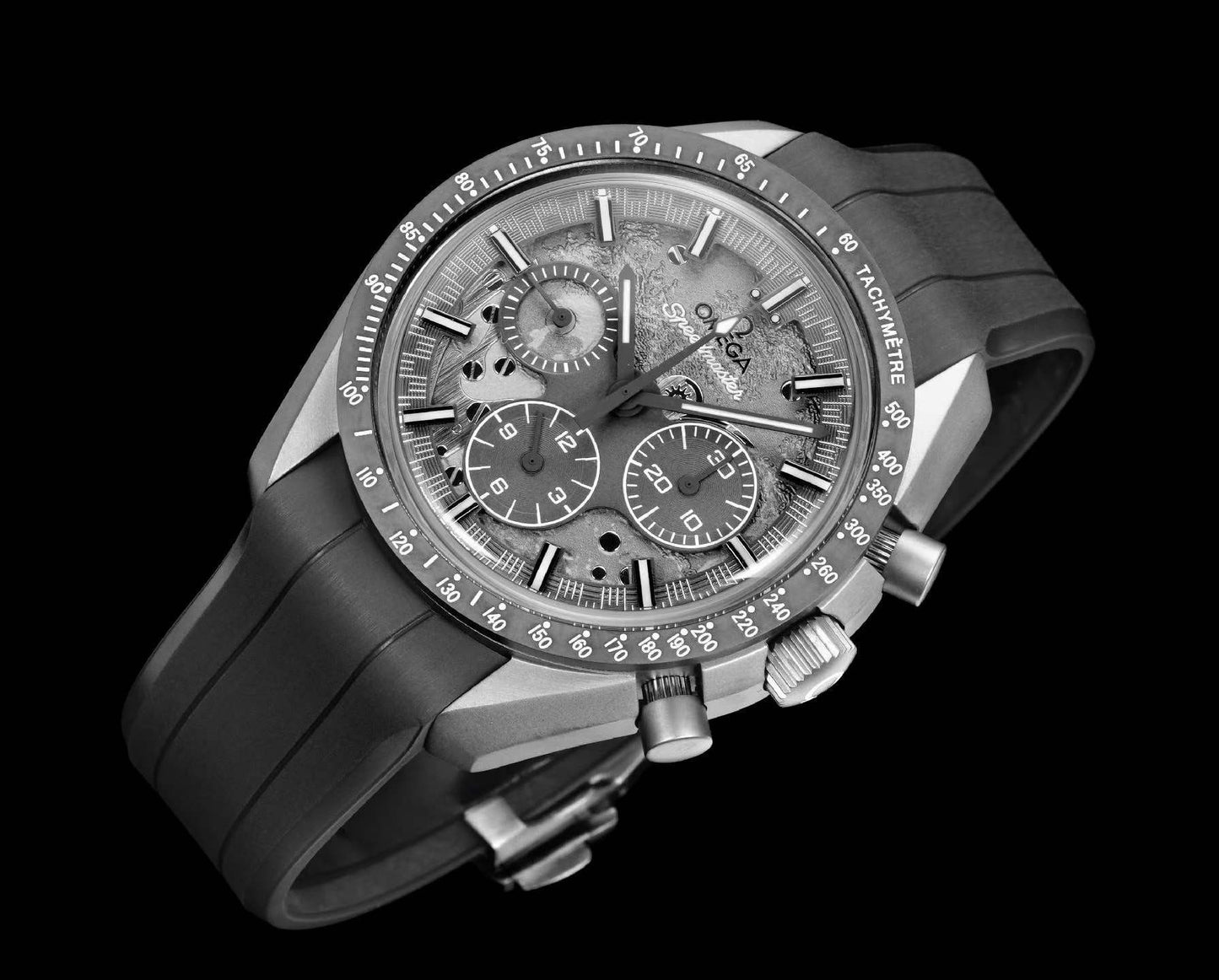 Omega Speedmaster Grey Side of the Moon Meteorite Dial