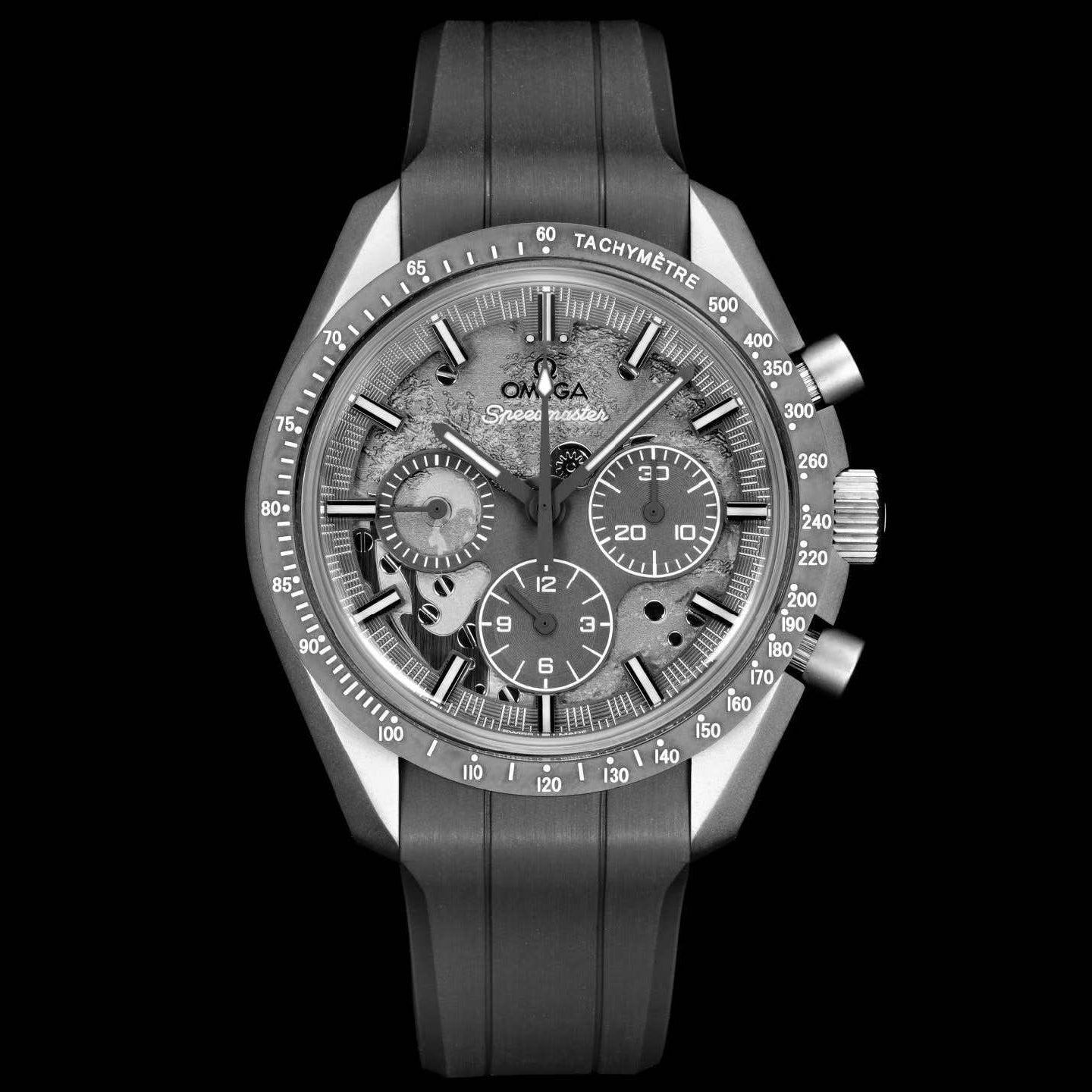 Omega Speedmaster Grey Side of the Moon Meteorite Dial
