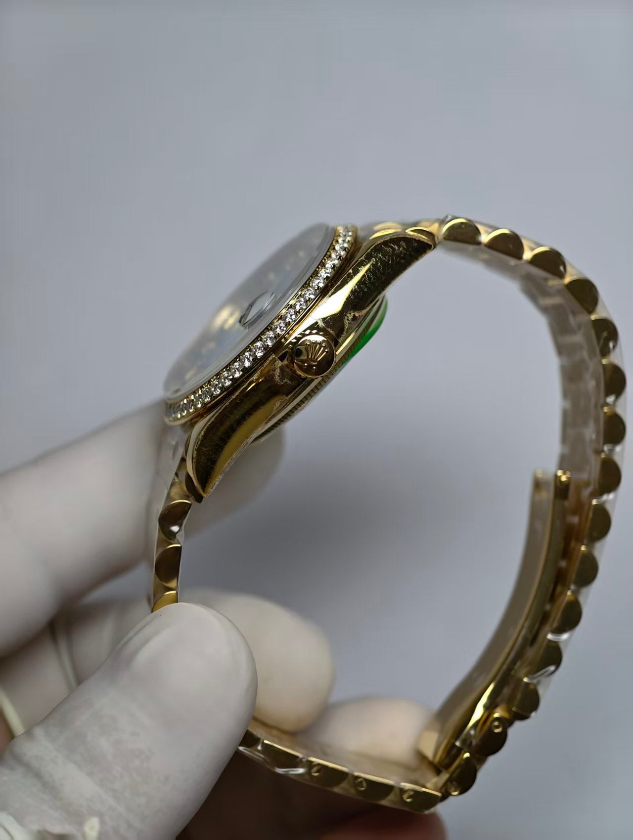 Rolex Day-Date 36 Yellow Gold Turquoise Diamond Dial