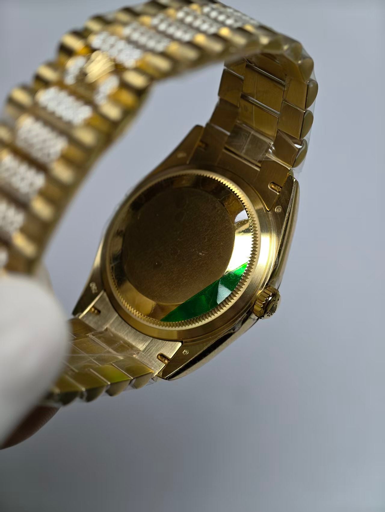 Rolex Day-Date 36 Yellow Gold Turquoise Diamond Dial