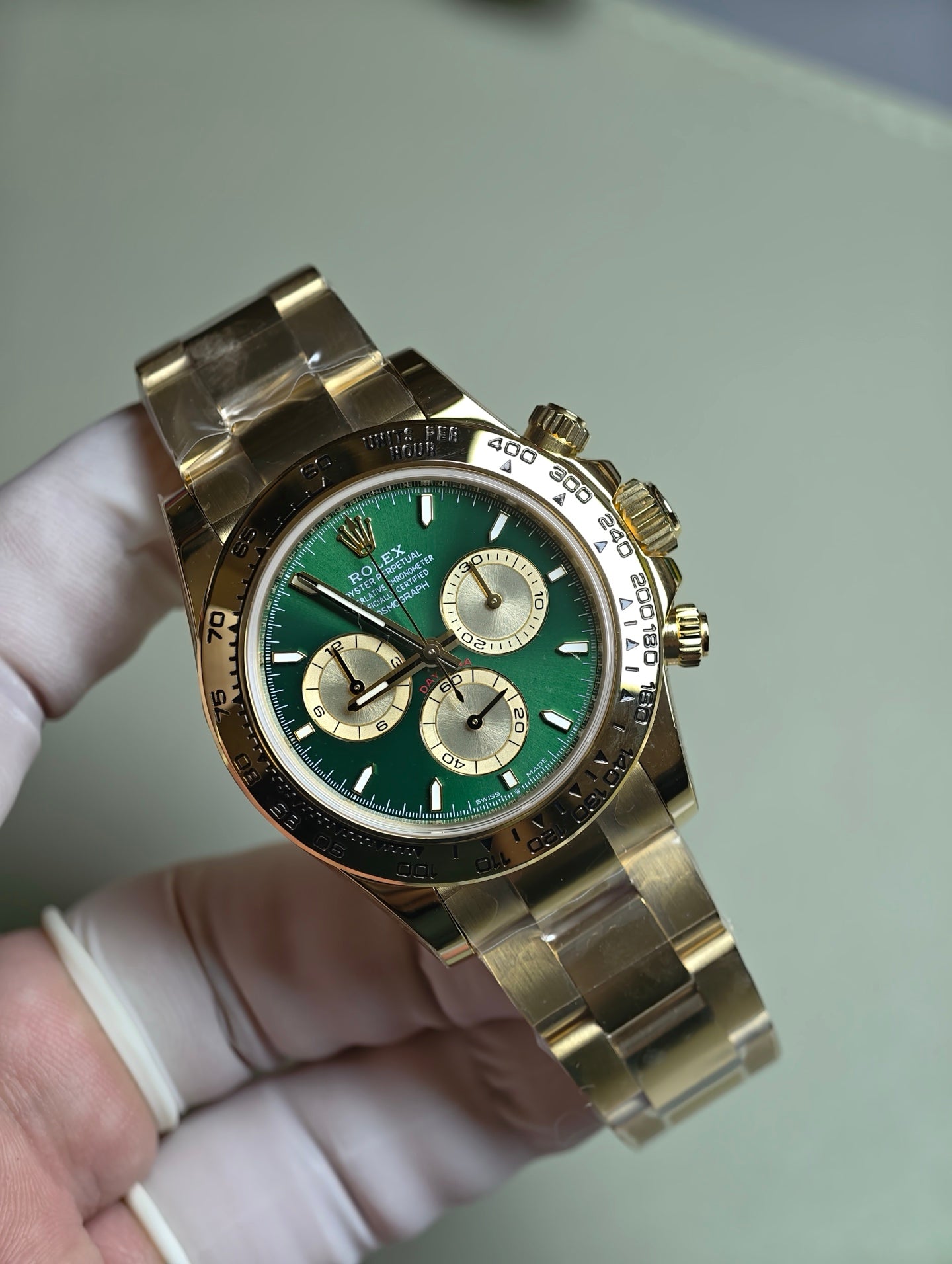 Rolex Daytona John Mayer Green Dial Yellow Gold