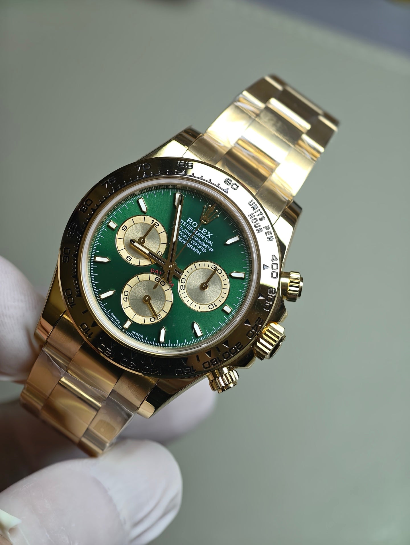 Rolex Daytona John Mayer Green Dial Yellow Gold