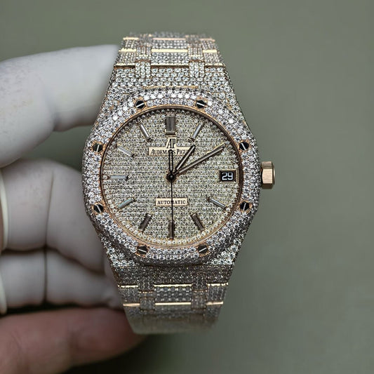 Custom Audemars Piguet Royal Oak Iced Out Diamond Watch