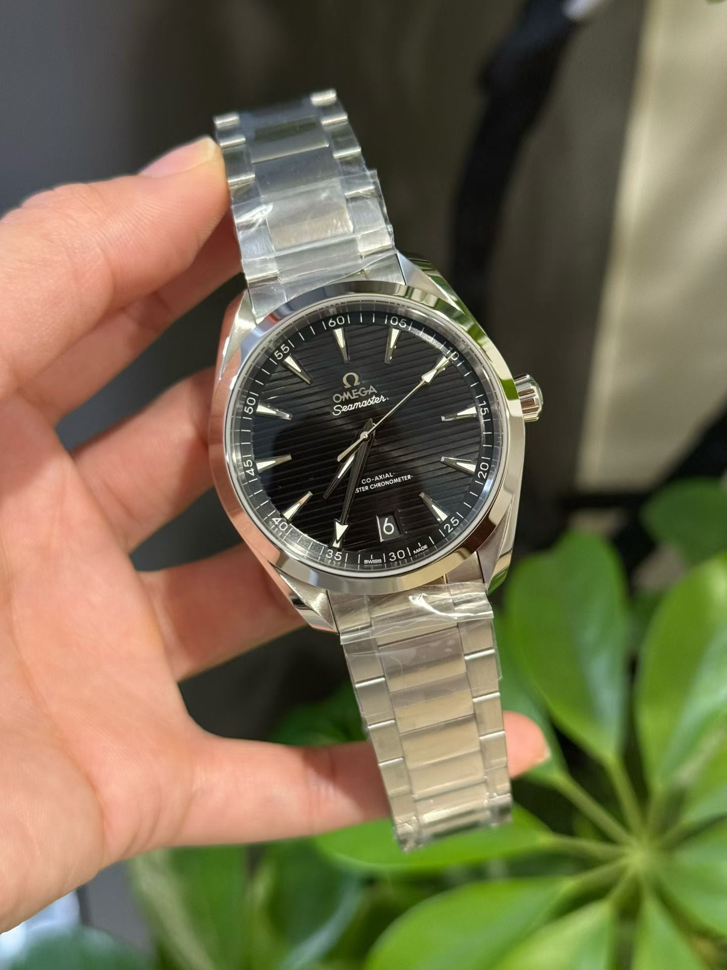 OMEGA Seamaster Aqua Terra 150M Black Dial Steel Watch