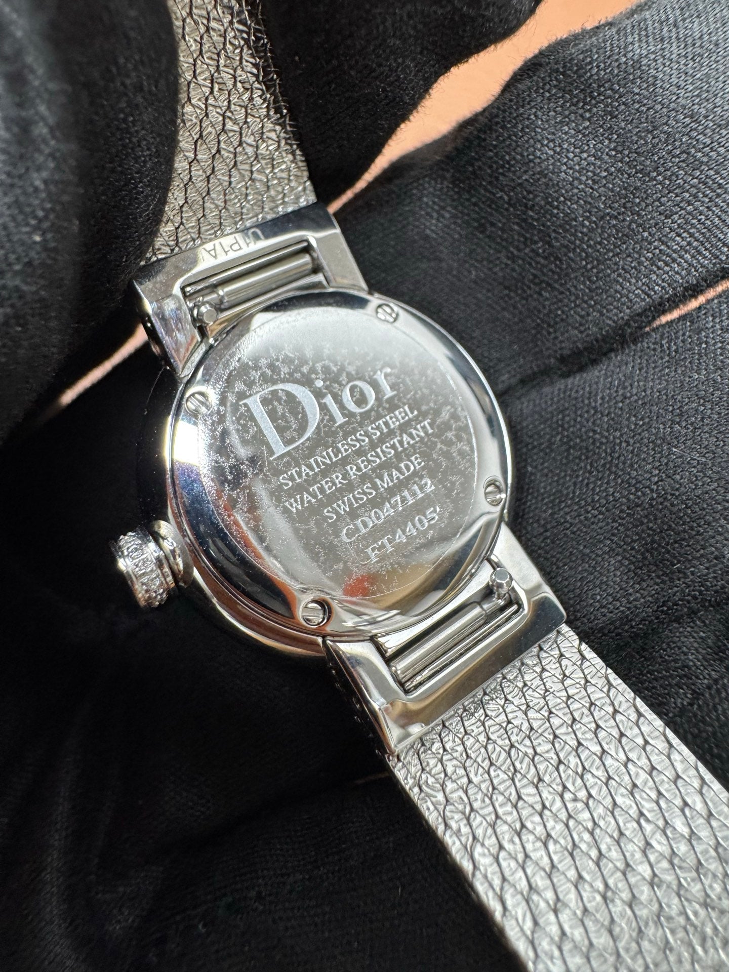 Christian Dior La D de Dior Satine Silver Mesh Watch