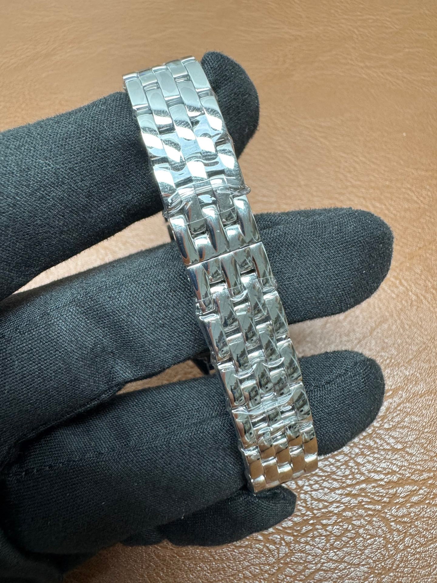 Panthère de Cartier Steel Watch Diamond Bezel