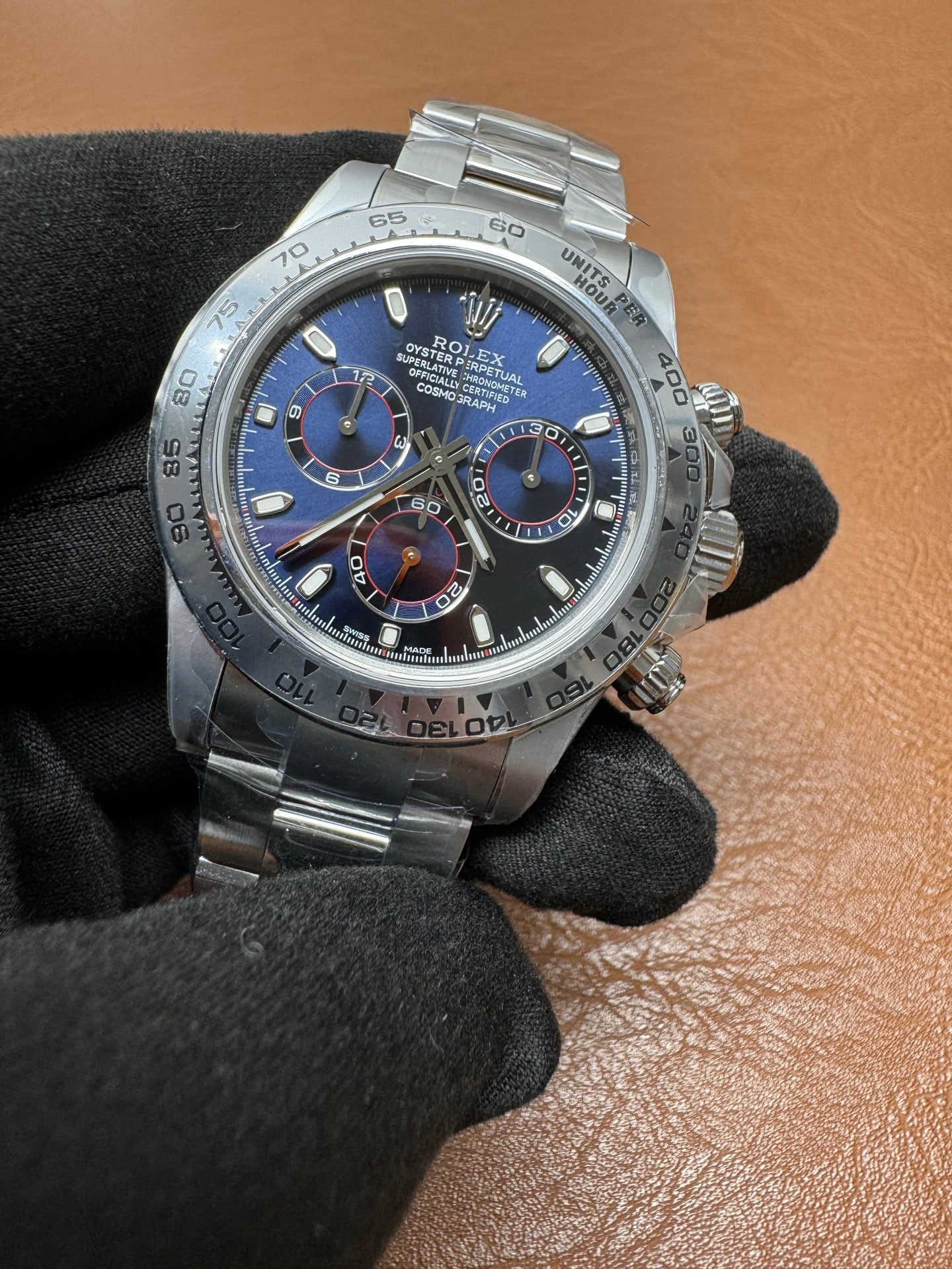 Rolex Daytona White Gold Blue Dial Luxury Watch