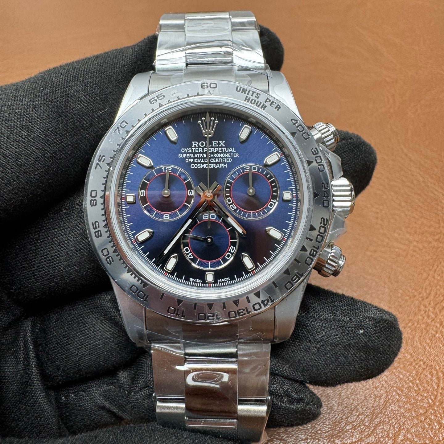 Rolex Daytona White Gold Blue Dial Luxury Watch