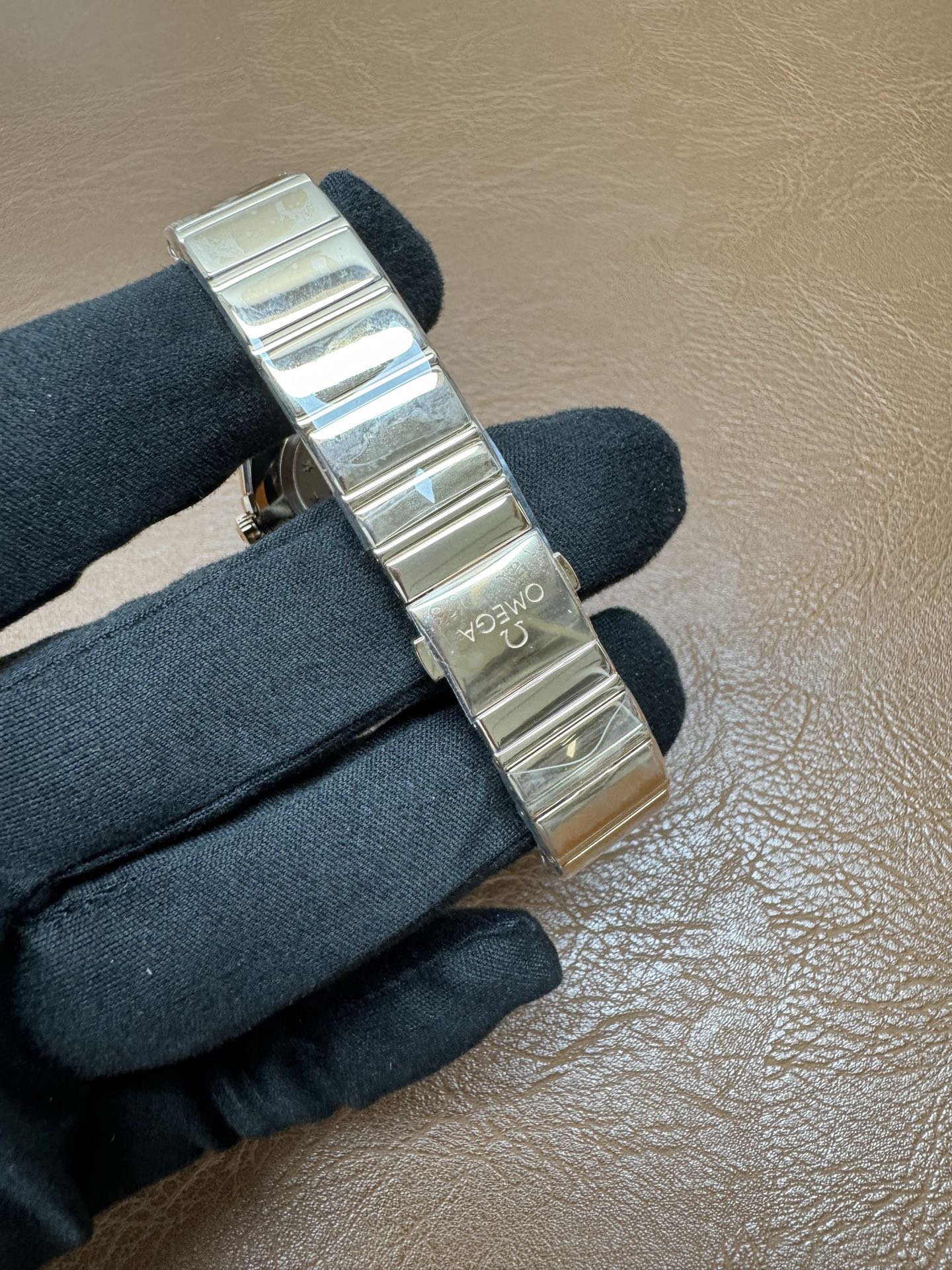 OMEGA Constellation Diamond Bezel Silver Dial Watch