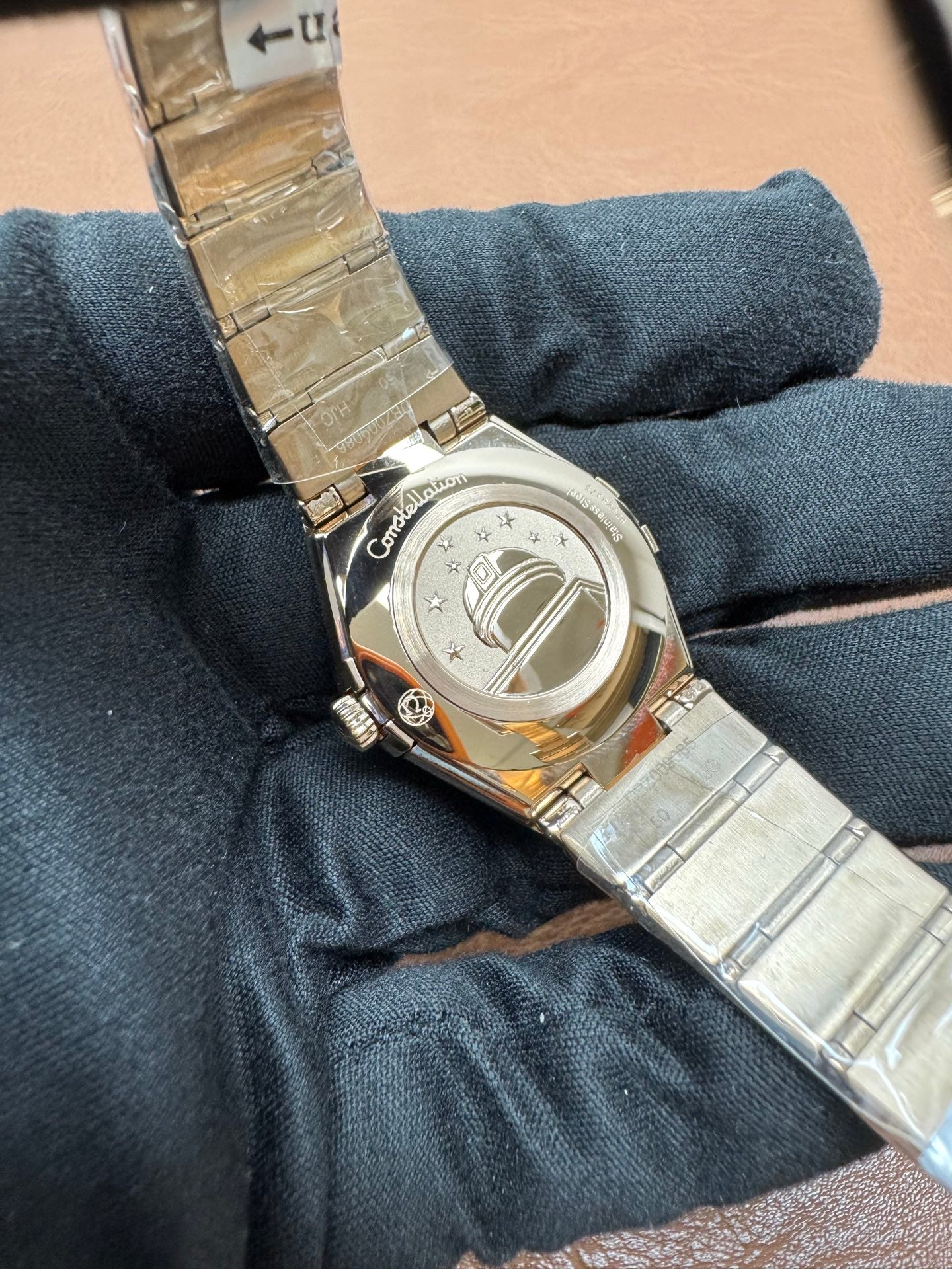 OMEGA Constellation Diamond Bezel Silver Dial Watch