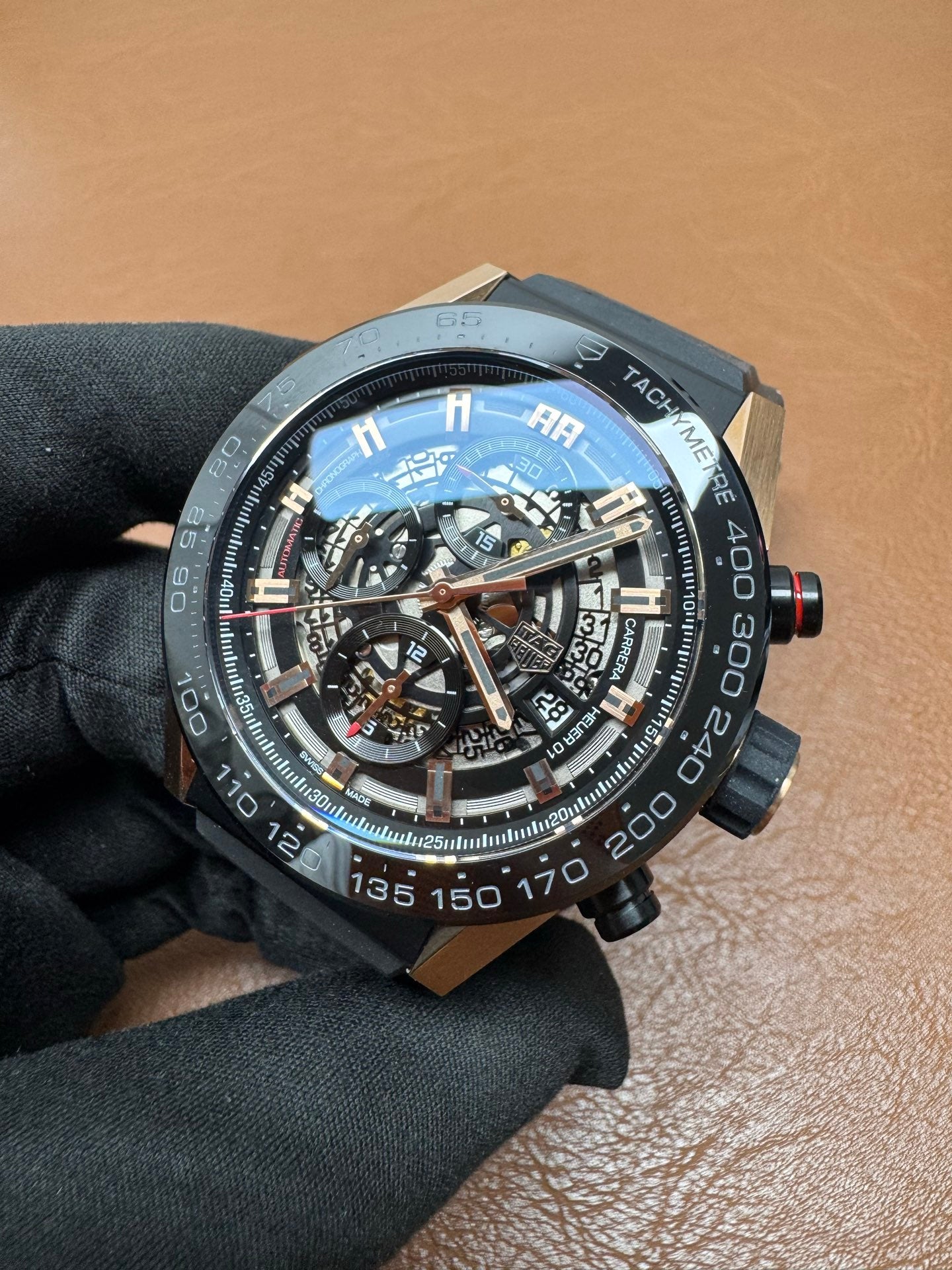 TAG Heuer Carrera Chronograph 45mm Titanium & Rose Gold