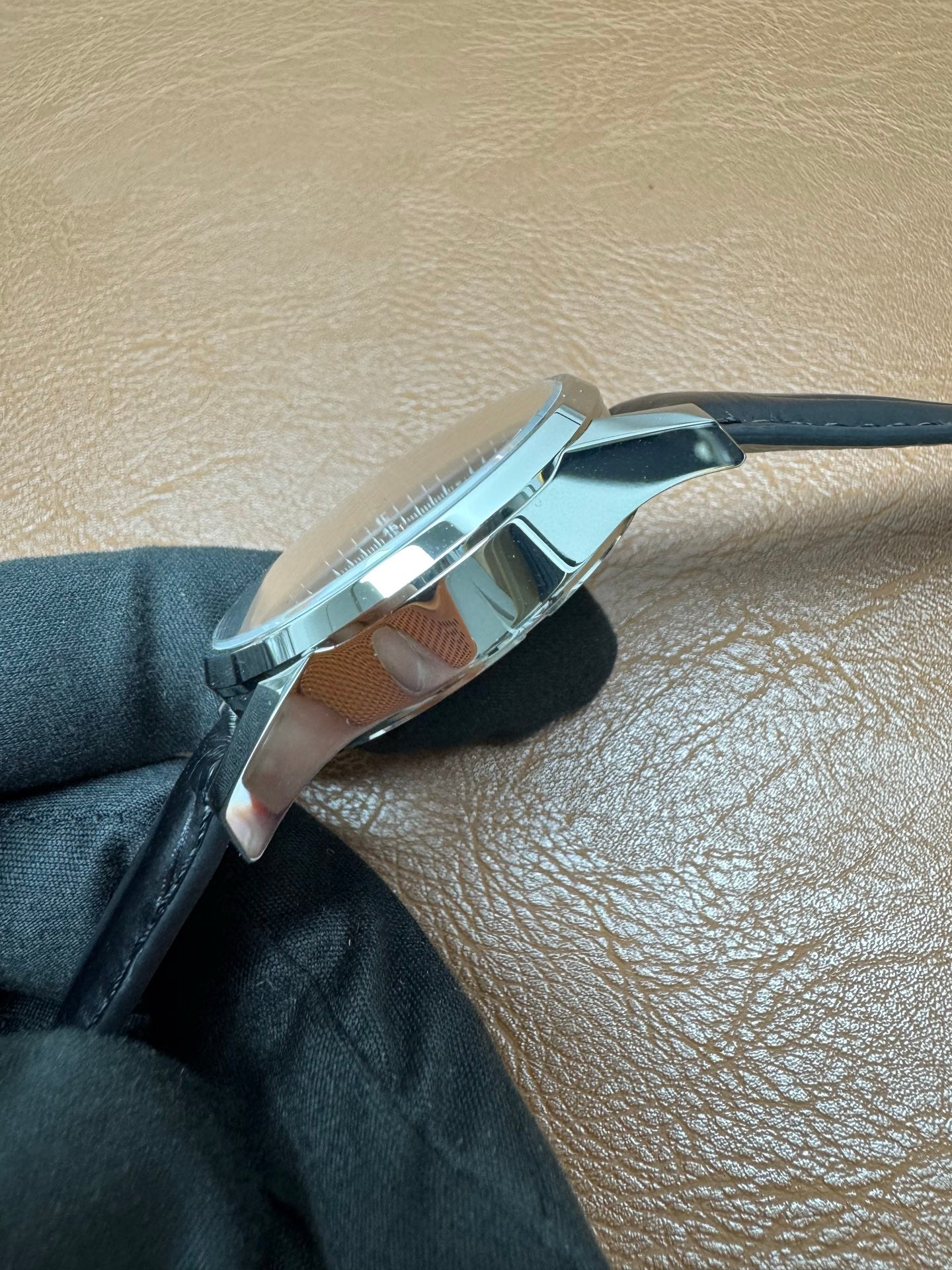 TAG Heuer Carrera Calibre 5 Black Dial Leather Watch