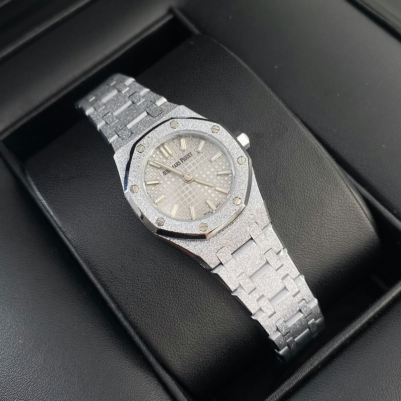 Audemars Piguet Royal Oak Mini Frosted 18K White Gold Watch