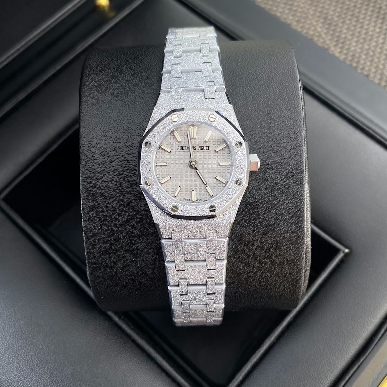 Audemars Piguet Royal Oak Mini Frosted 18K White Gold Watch