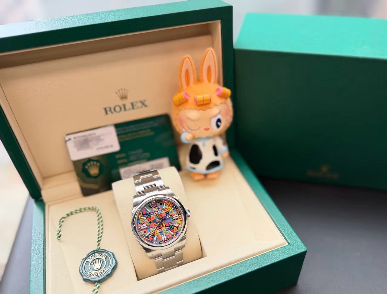 Rolex Oyster Perpetual Jubilee Motif Dial Luxury Watch