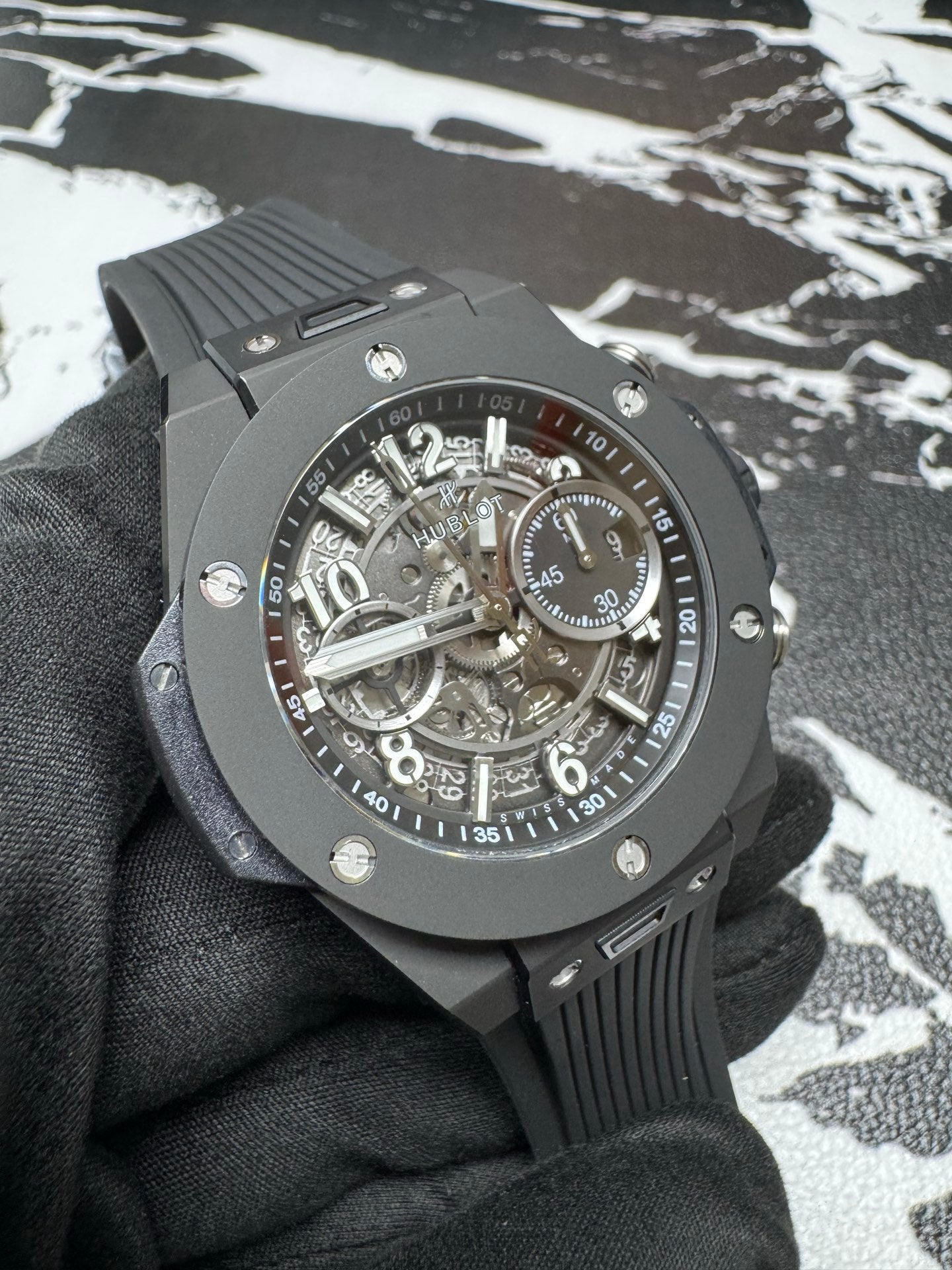 Hublot Big Bang Unico Black Magic 45mm Ceramic Watch
