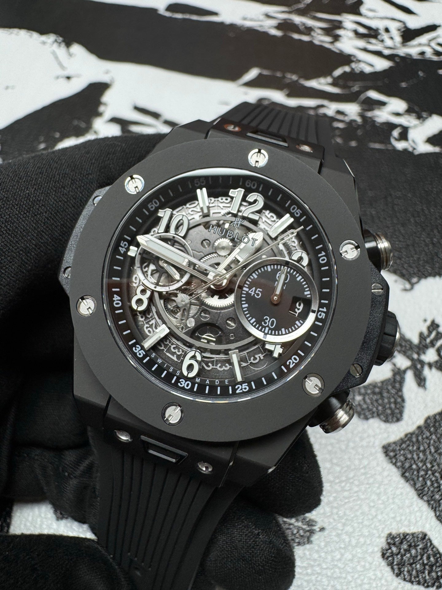 Hublot Big Bang Unico Black Magic 45mm Ceramic Watch