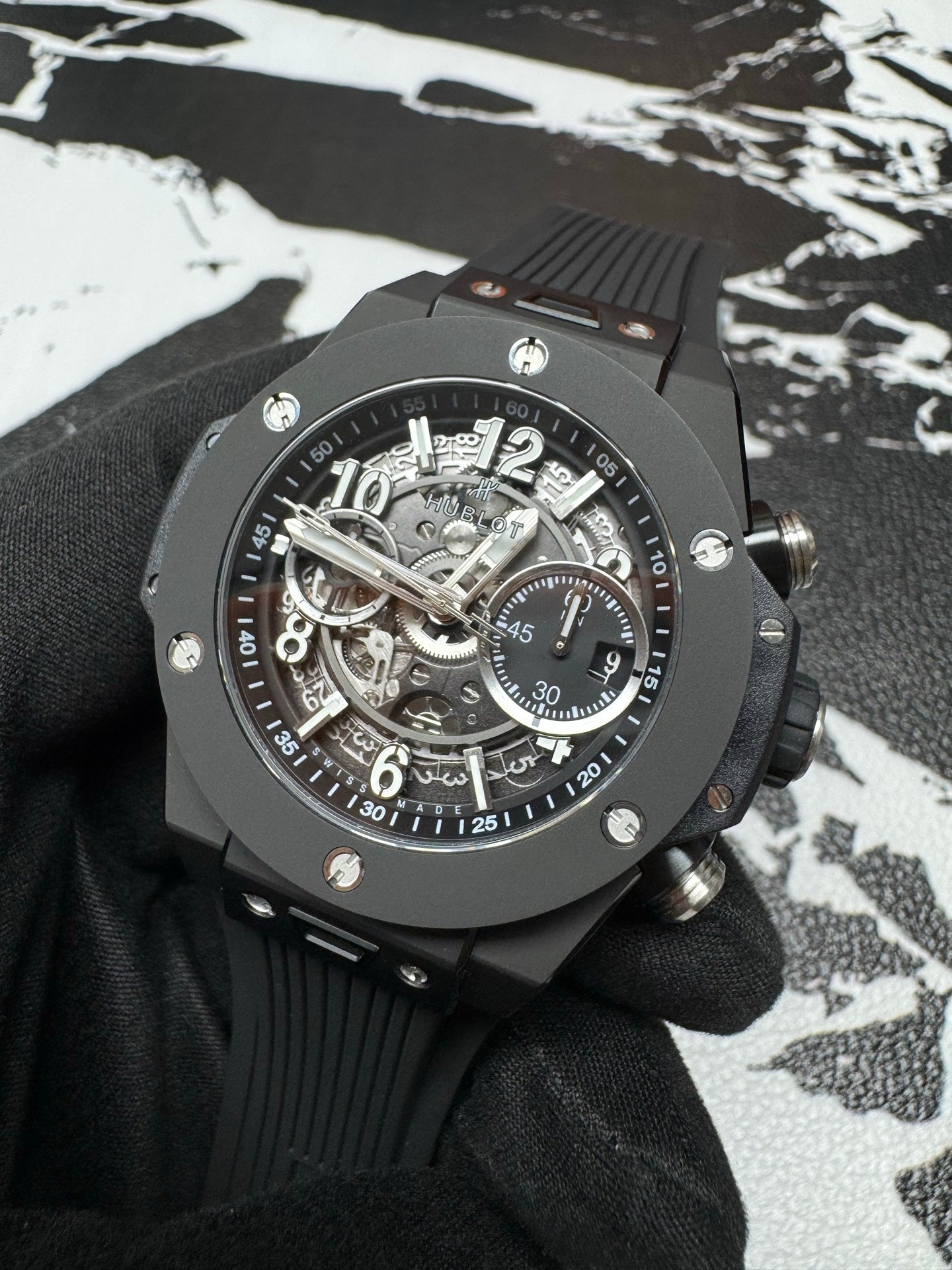 Hublot Big Bang Unico Black Magic 45mm Ceramic Watch
